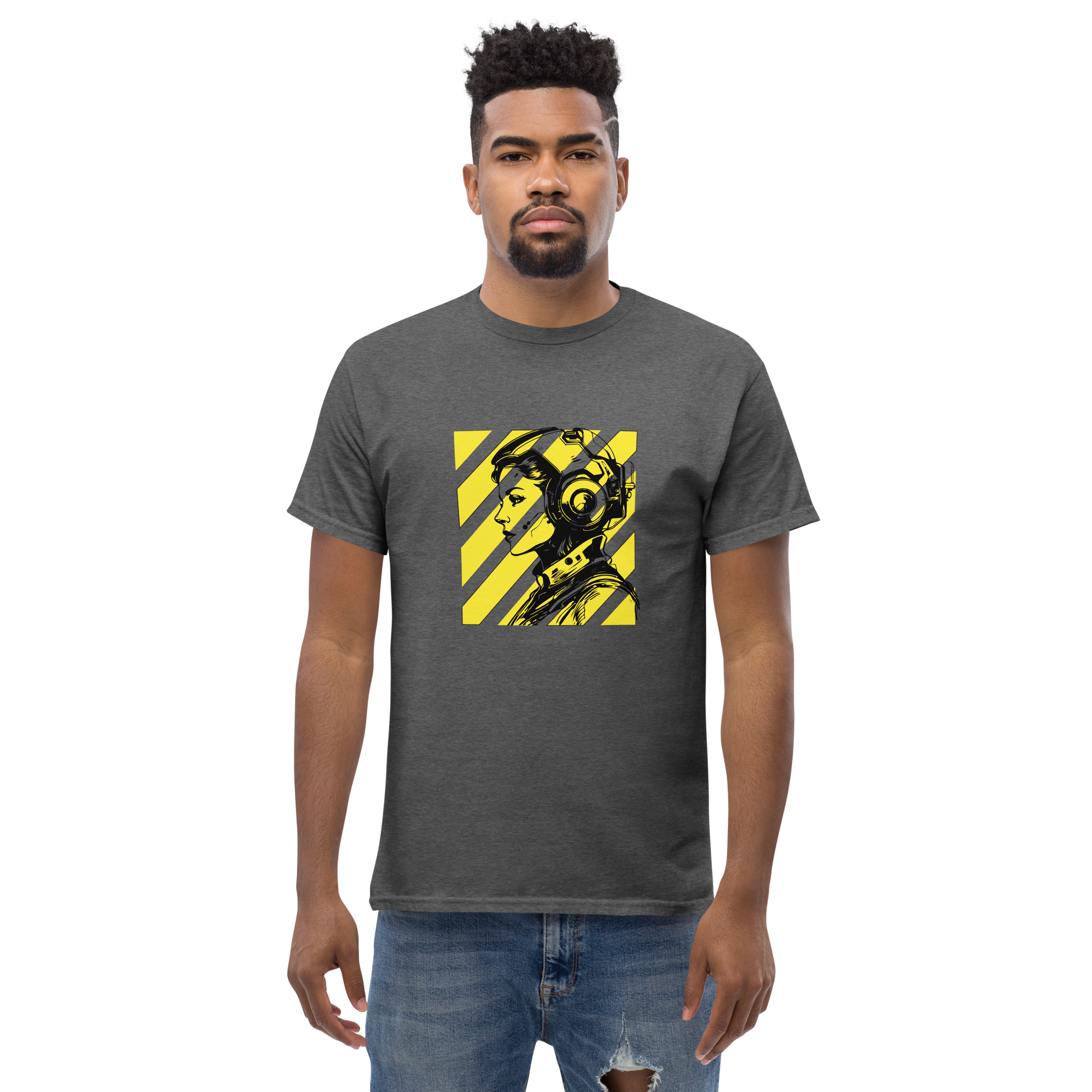 Futuristic Sci-Fi Shirt: Embrace Your Unique Style with a Bold Portrait Design - OFFSIDE CLUB