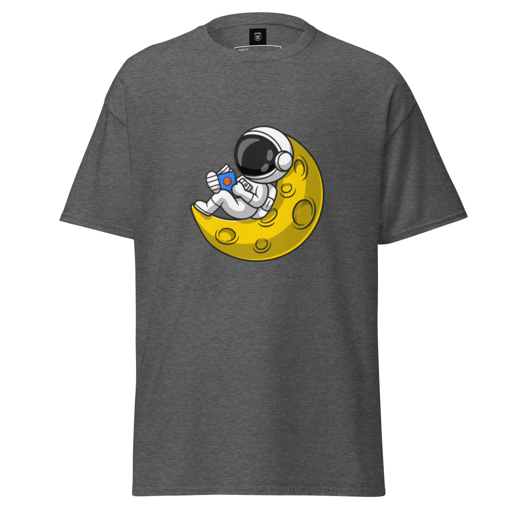 Lunar Reader Tee - Stylish Graphic Tee for Book Lovers - OFFSIDE CLUB