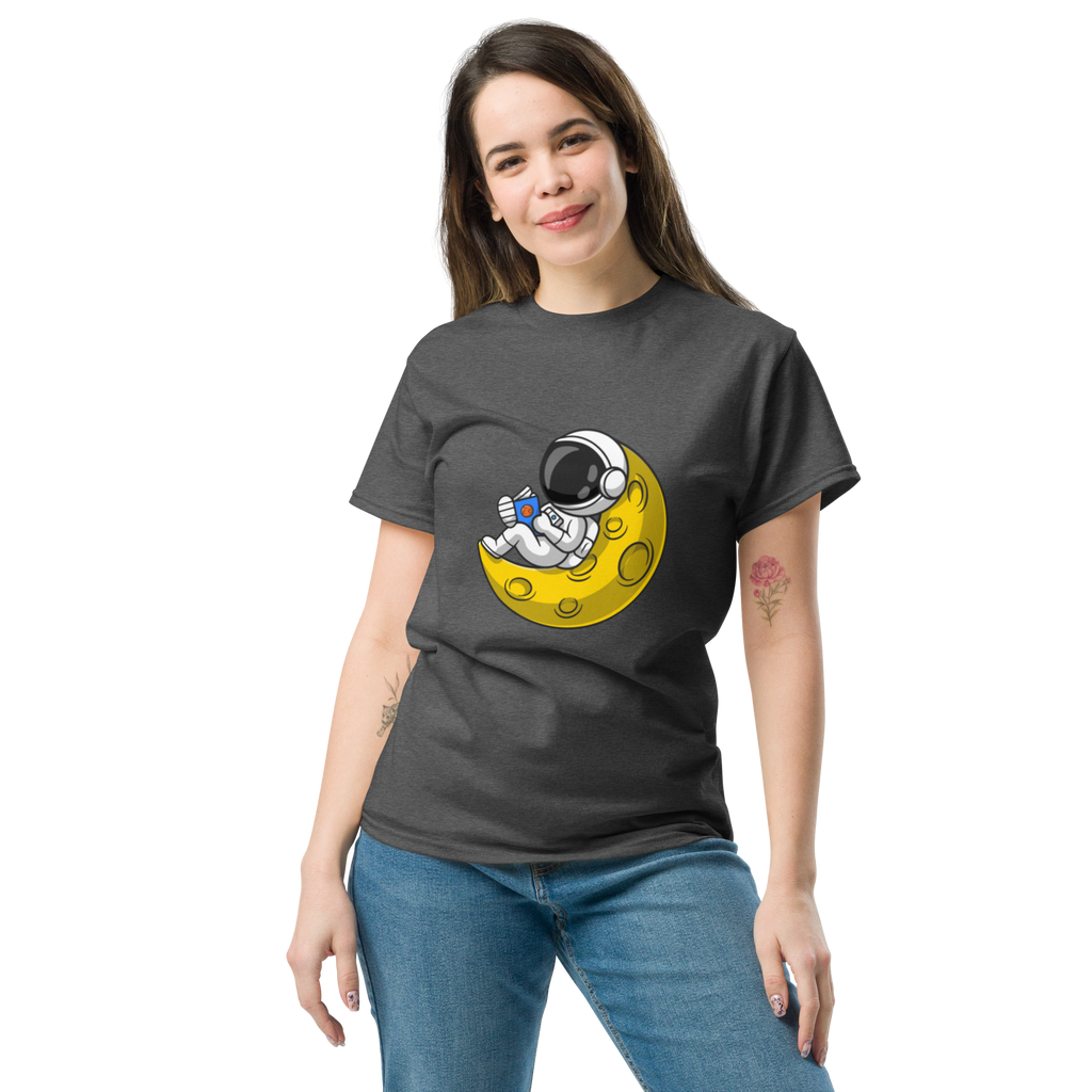 Lunar Reader Tee - Stylish Graphic Tee for Book Lovers - OFFSIDE CLUB