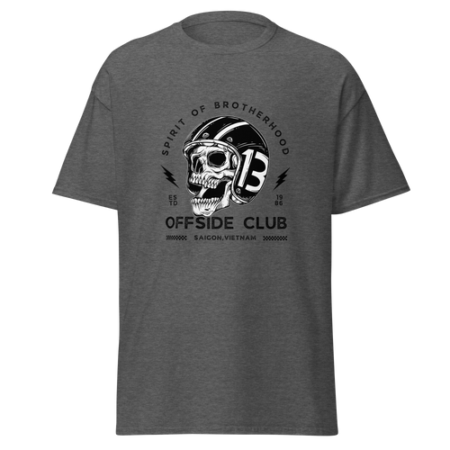 Biker Skull Graphic Tee Offside Club for Real Motorcycle Enthusiasts - OFFSIDE CLUB