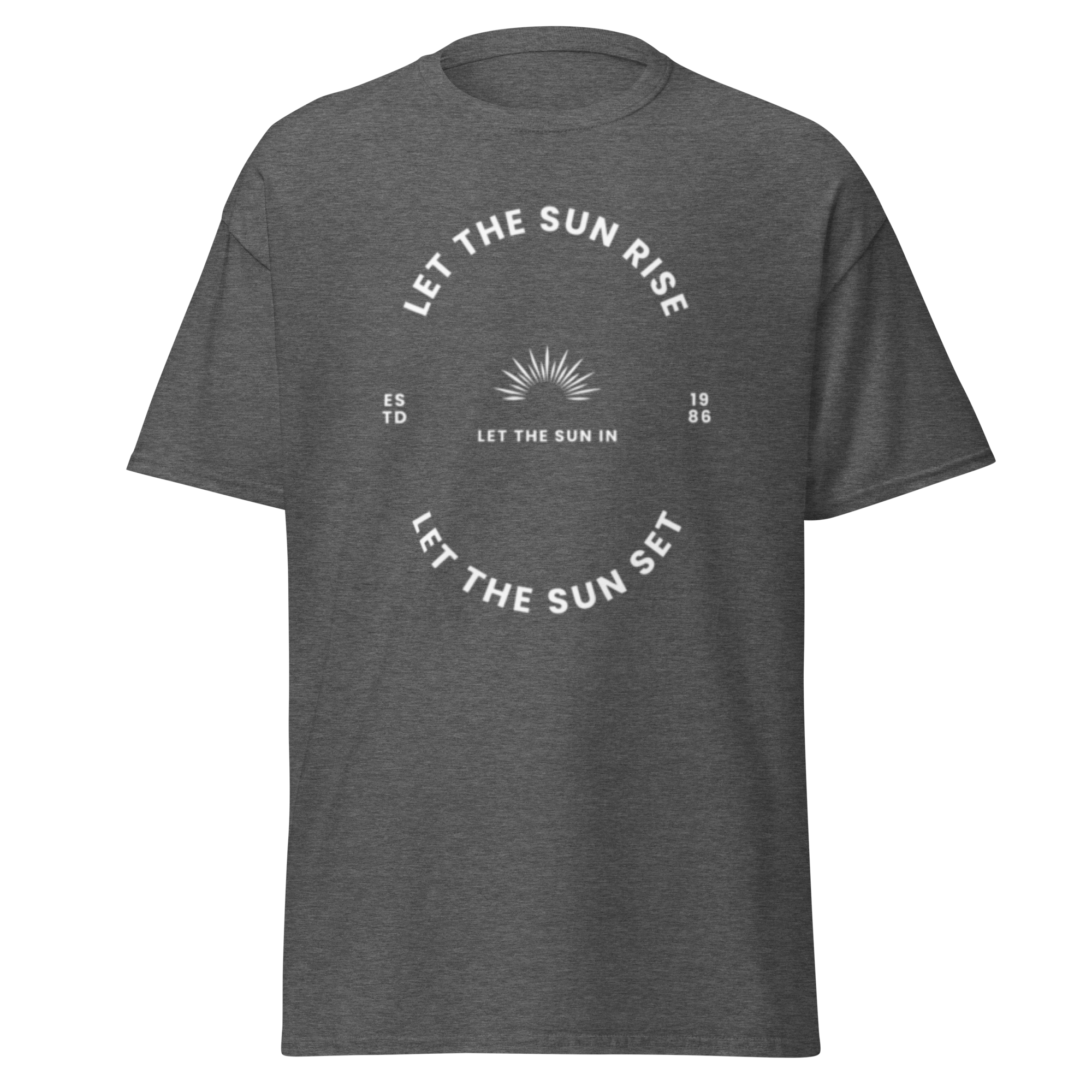 Let the Sun Rise Minimalist Graphic Tee for Effortless Style - OFFSIDE CLUB