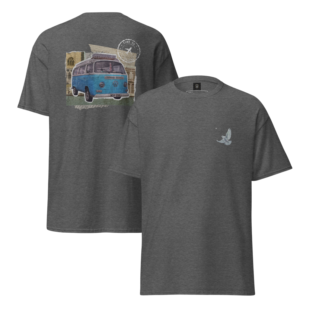 Wanderlust Graphic Tee for Adventure Seekers - Retro Van Design - OFFSIDE CLUB