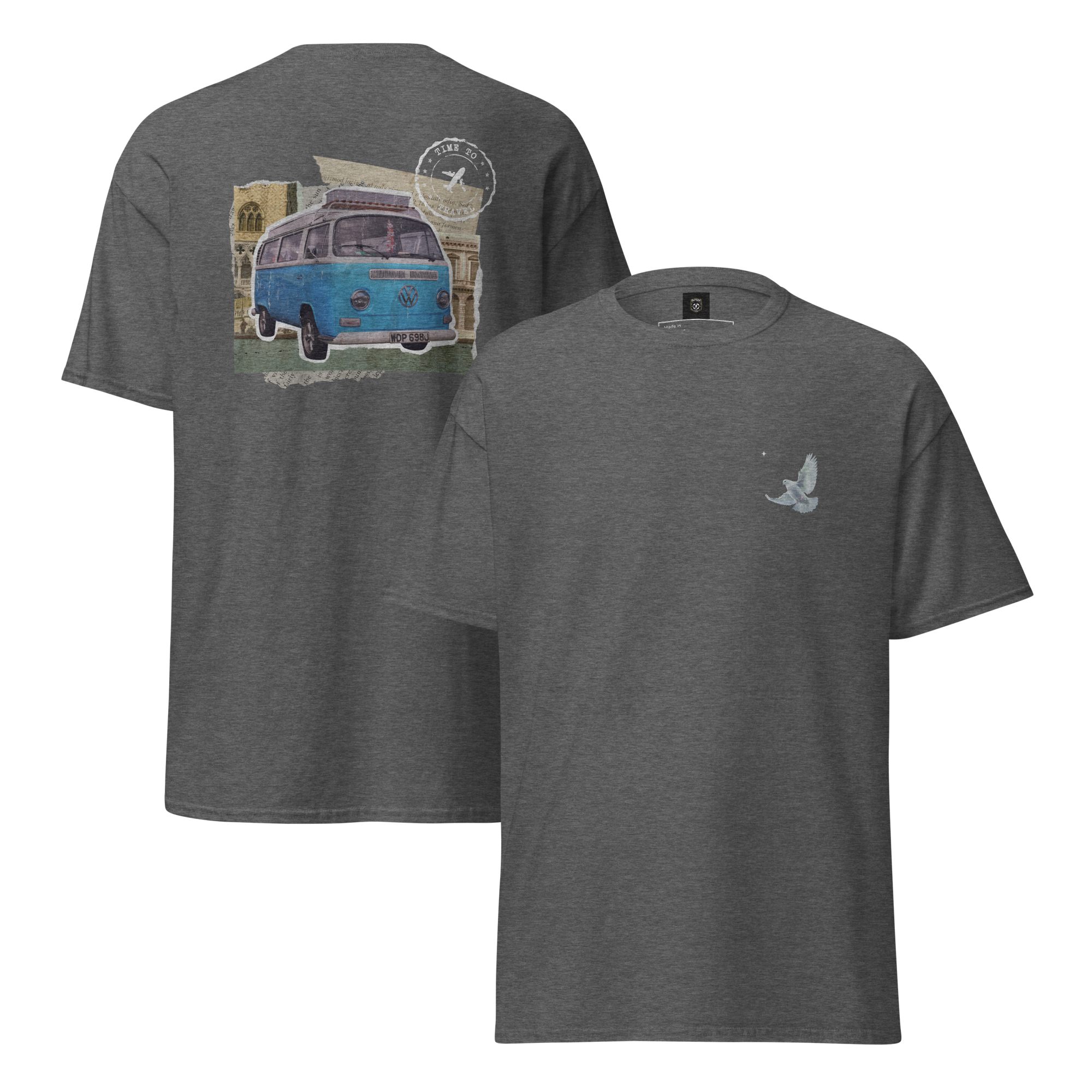 Wanderlust Graphic Tee for Adventure Seekers - Retro Van Design - OFFSIDE CLUB