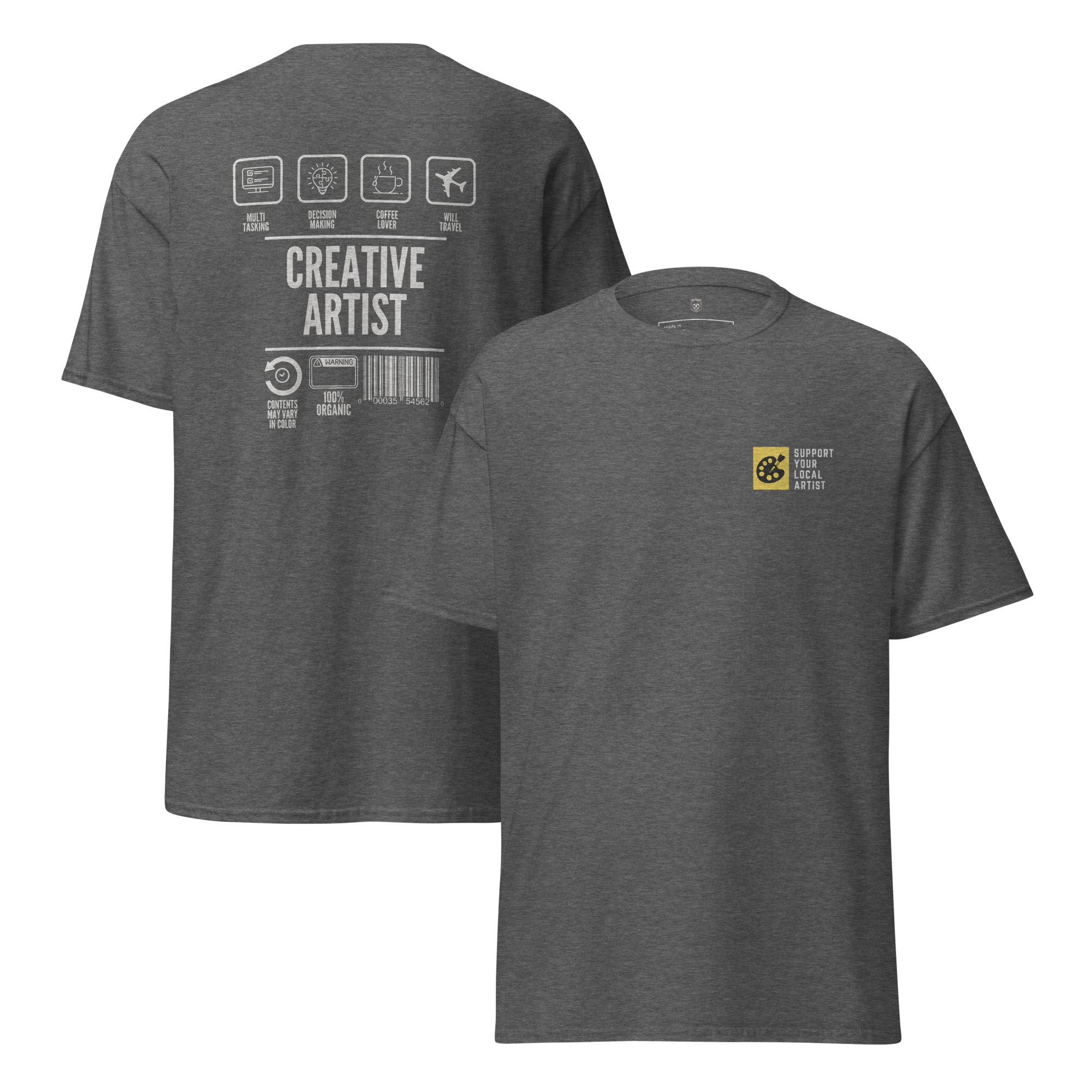 Creative Artist Graphic Tee - Support Your Local Artist Shirt | DTF Premium Print Streetwear - OFFSIDE CLUB