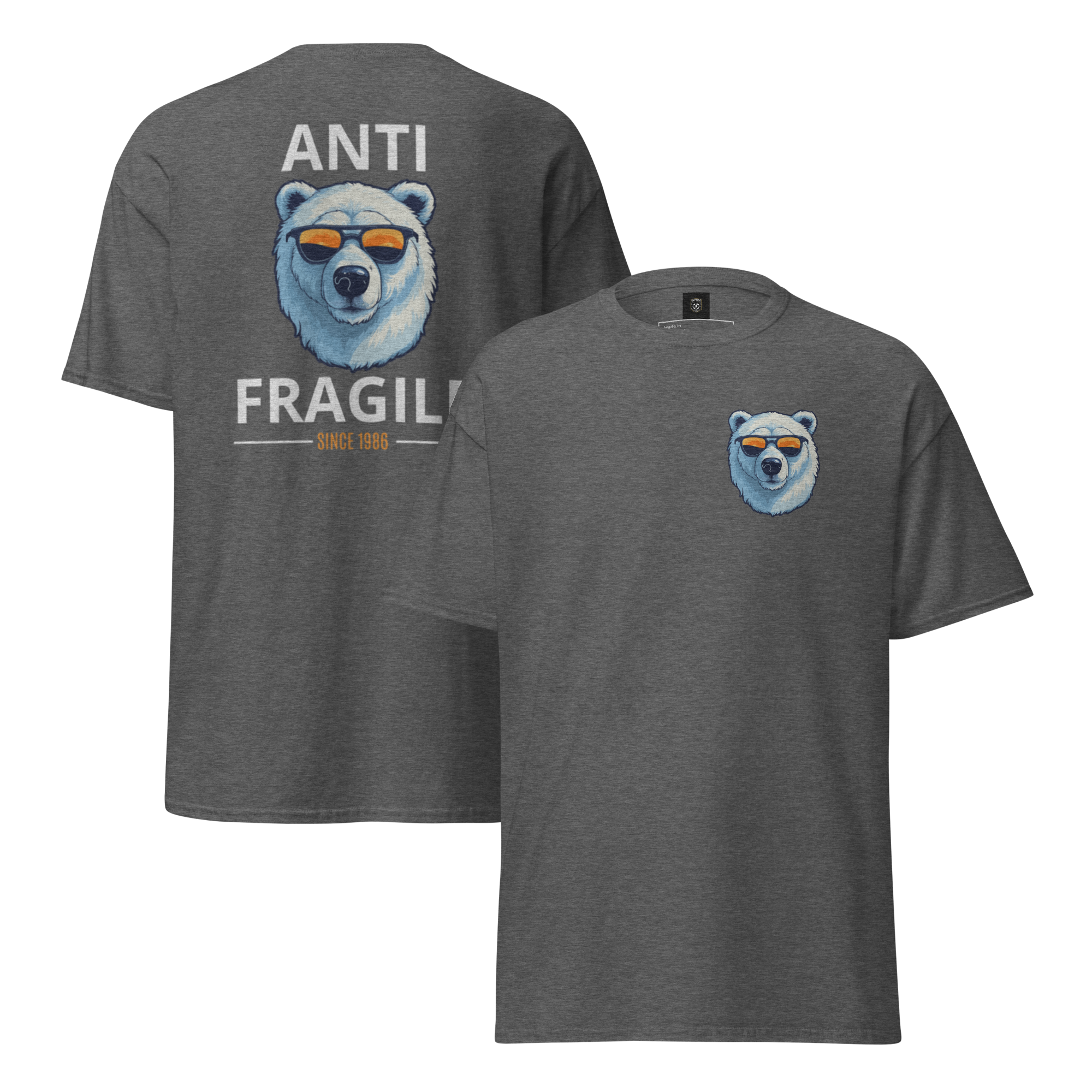 Antifragile Polar Bear Tee - Stand Out in Unique Urban Streetwear for Fearless Fashion - OFFSIDE CLUB