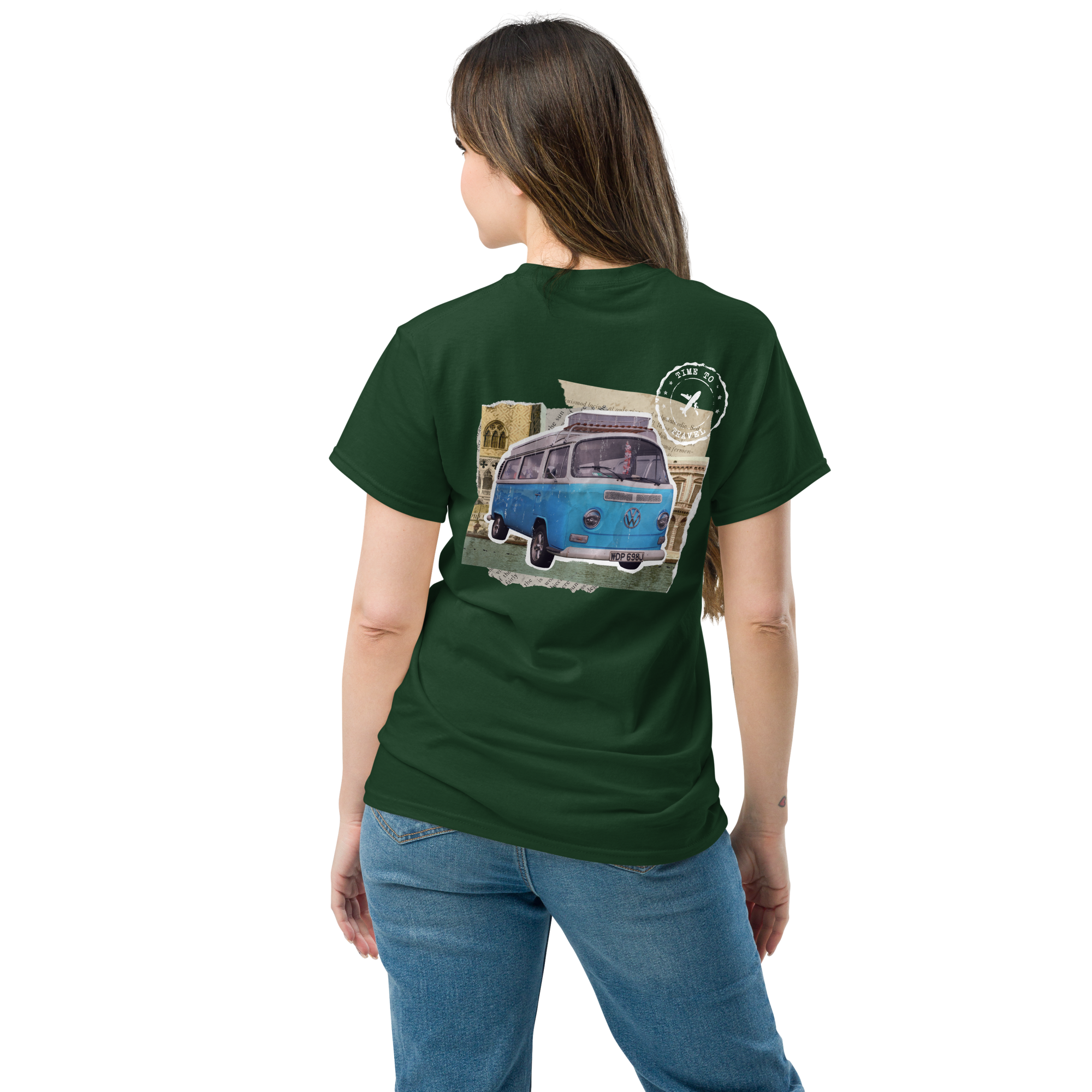 Wanderlust Graphic Tee for Adventure Seekers - Retro Van Design - OFFSIDE CLUB