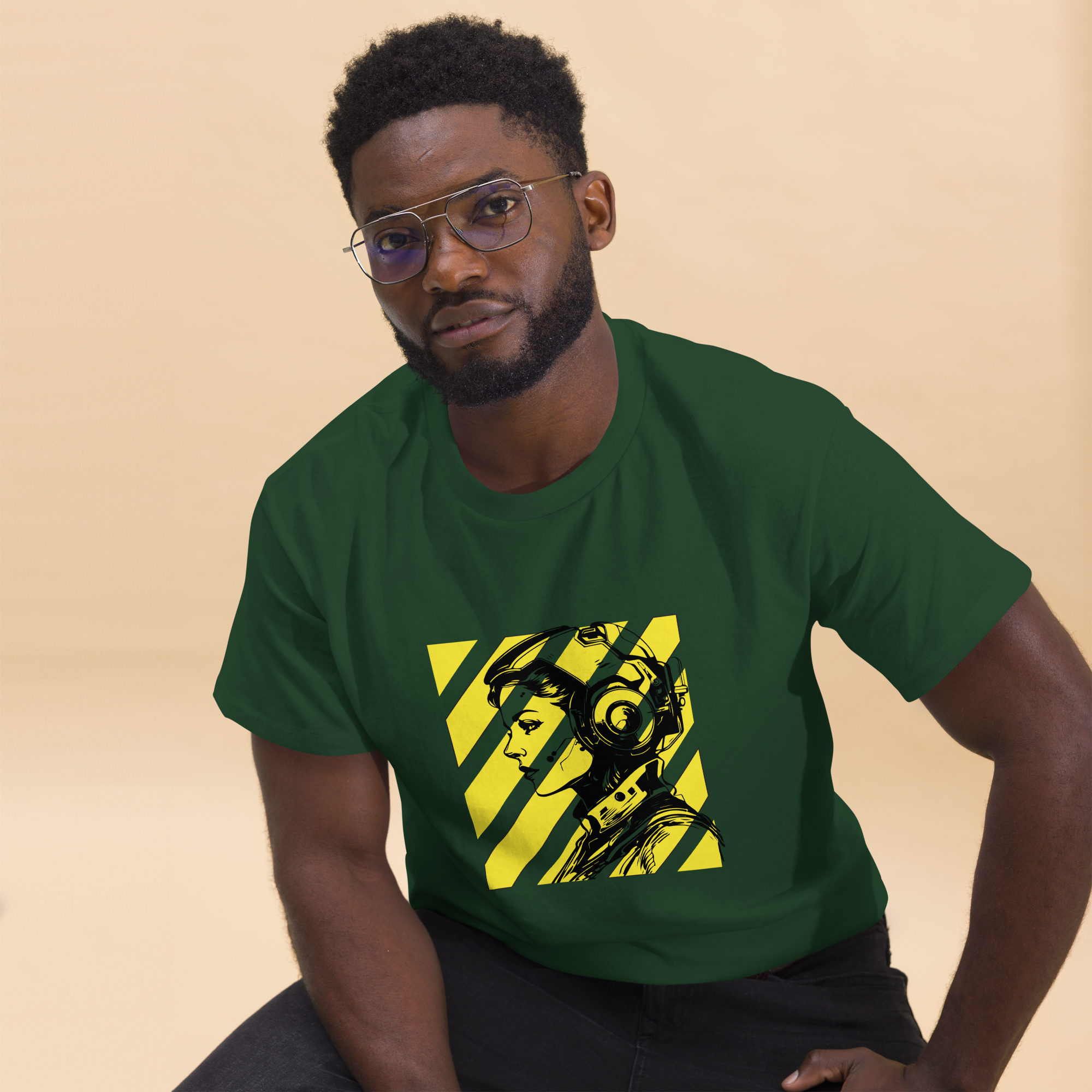 Futuristic Sci-Fi Shirt: Embrace Your Unique Style with a Bold Portrait Design - OFFSIDE CLUB