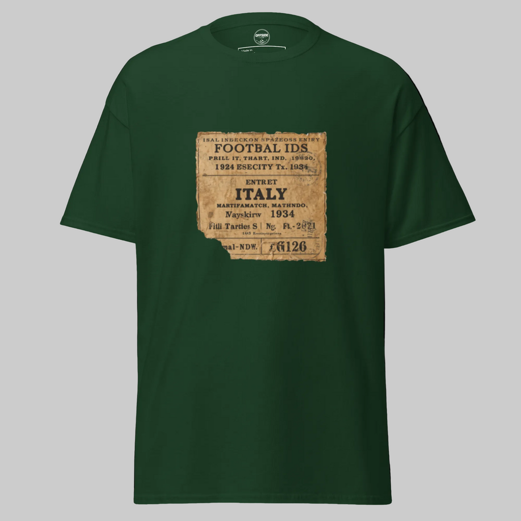 Italy 1934 Vintage Football Shirt - Classic Retro Tee - OFFSIDE CLUB