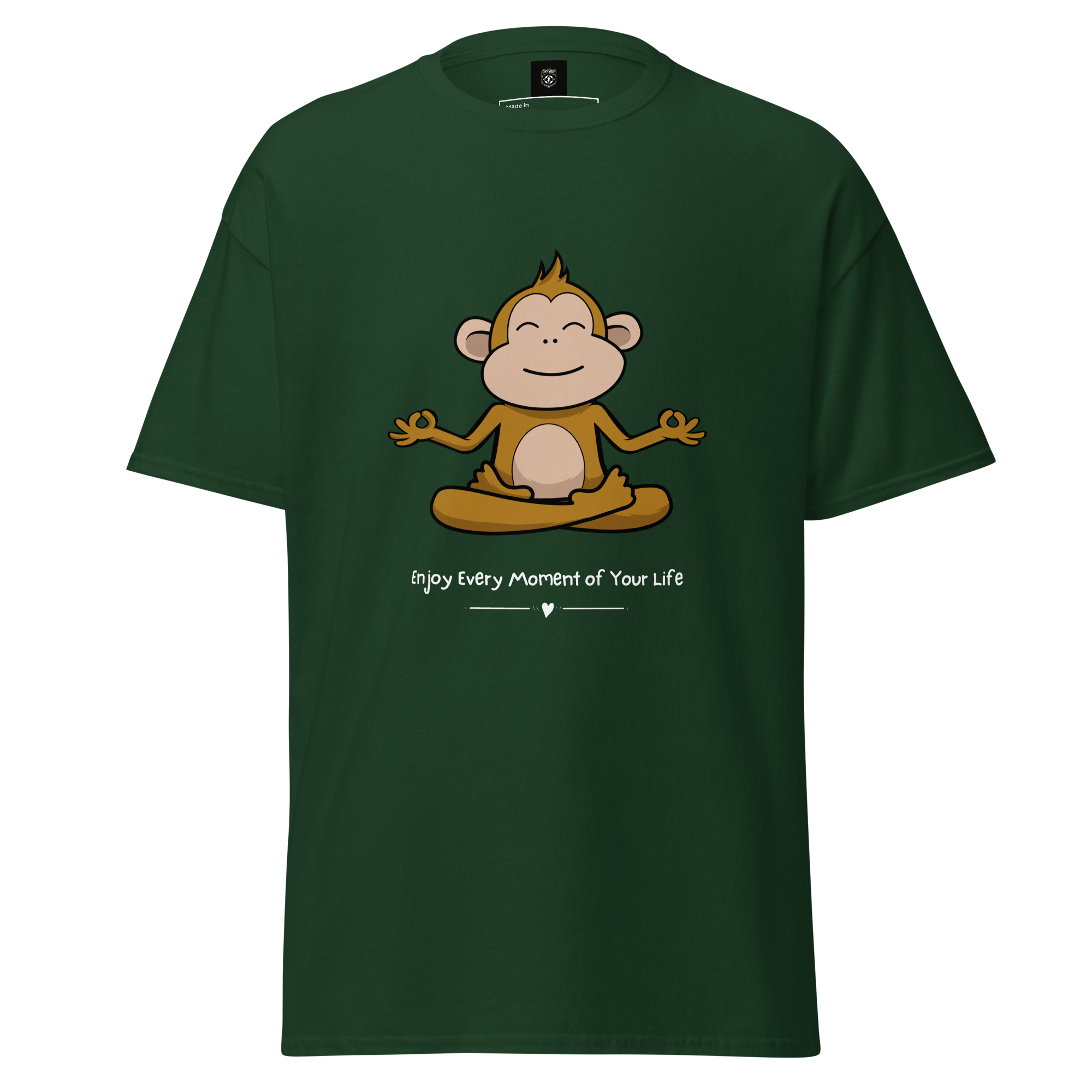 Zen Monkey Yoga T-Shirt for Meditation and Mindfulness - OFFSIDE CLUB