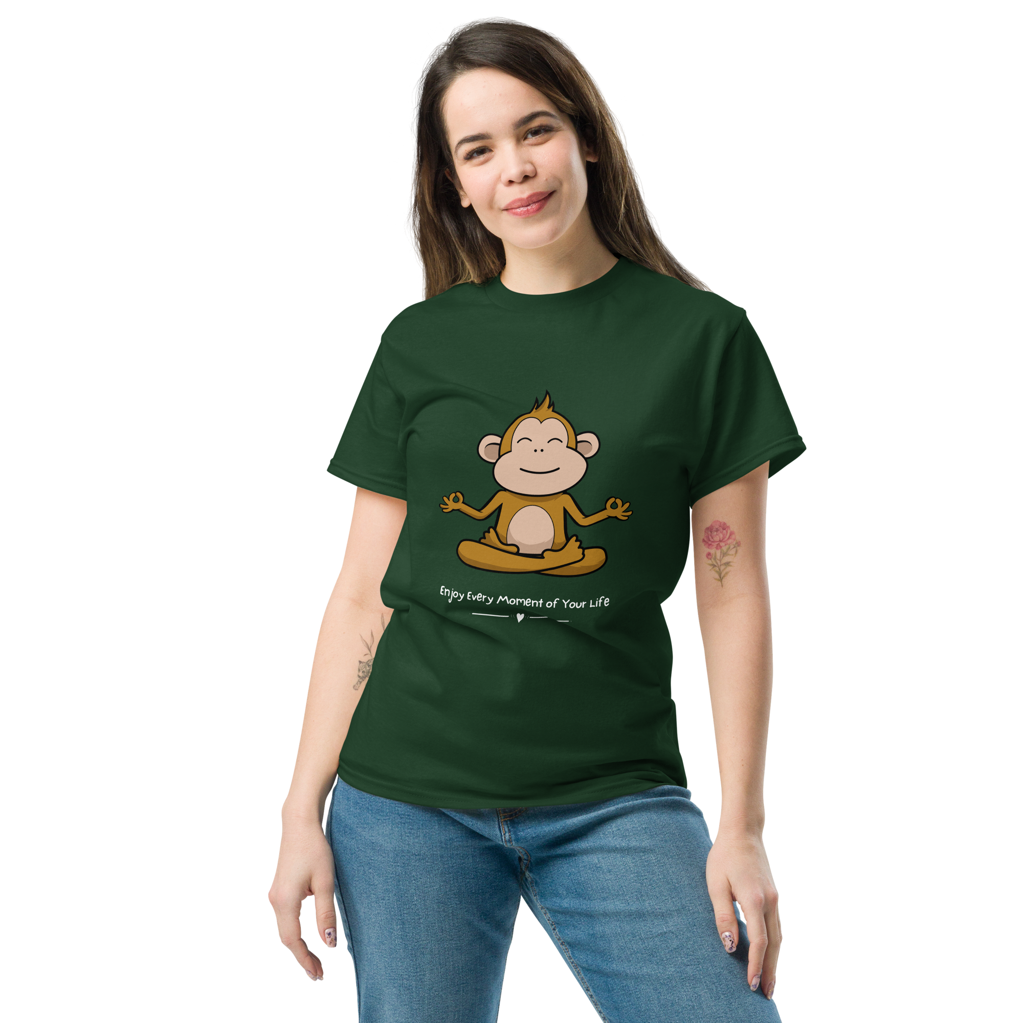 Zen Monkey Yoga T-Shirt for Meditation and Mindfulness - OFFSIDE CLUB