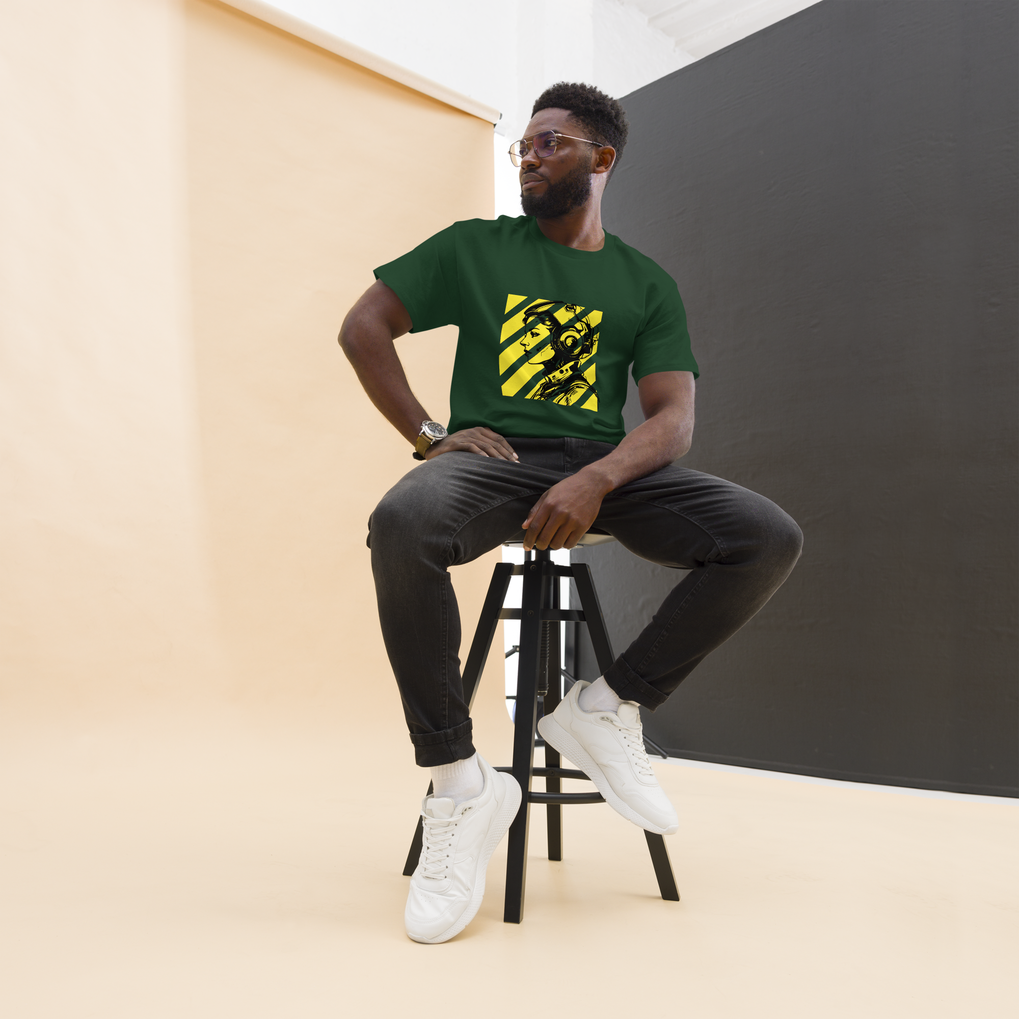 Futuristic Sci-Fi Shirt: Embrace Your Unique Style with a Bold Portrait Design - OFFSIDE CLUB