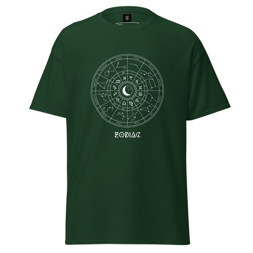 Celestial Zodiac Wheel Tee - Unique Astrology Graphic T-Shirt - OFFSIDE CLUB