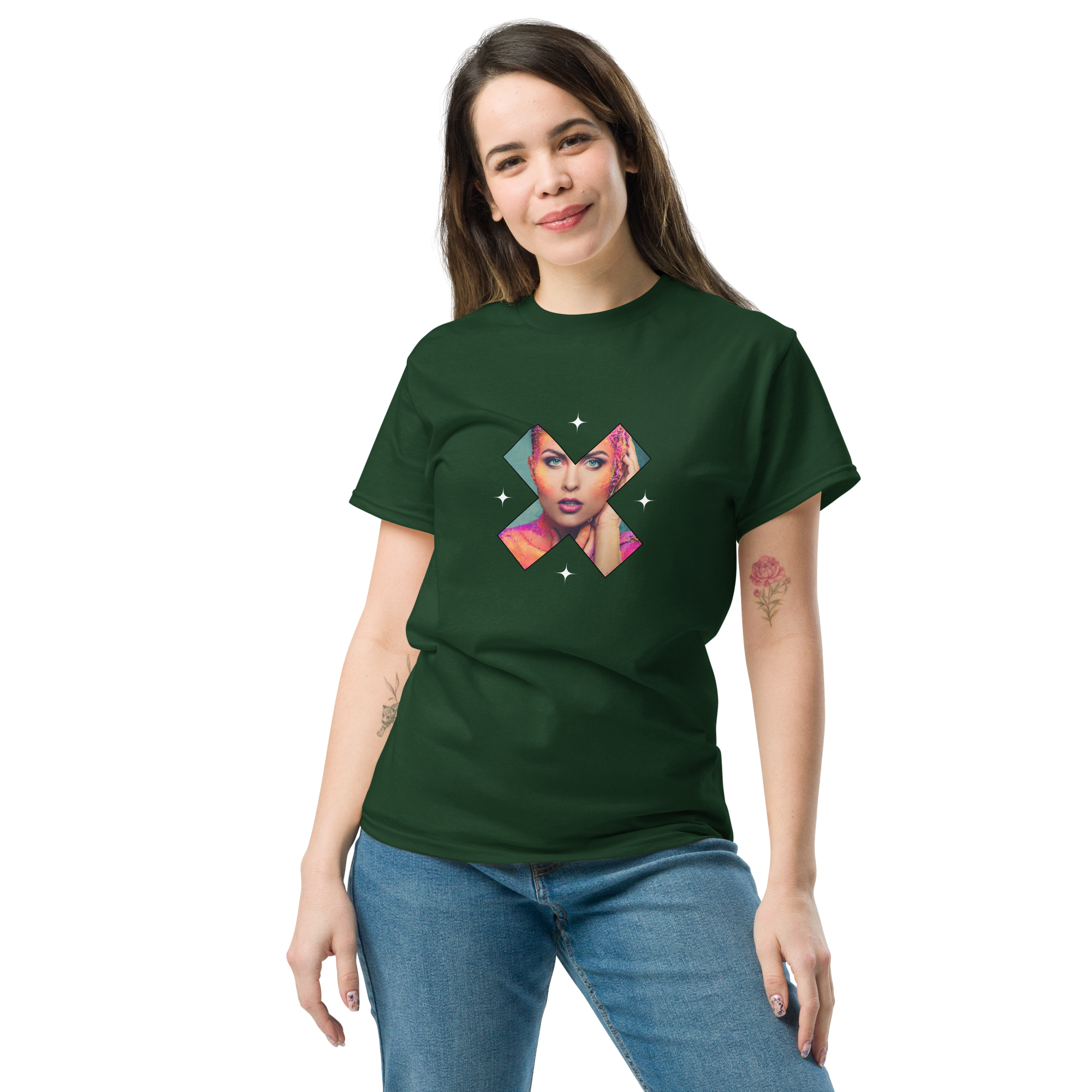 Cyber Muse Tee - Stylish Comfort for the Modern Trendsetter - OFFSIDE CLUB