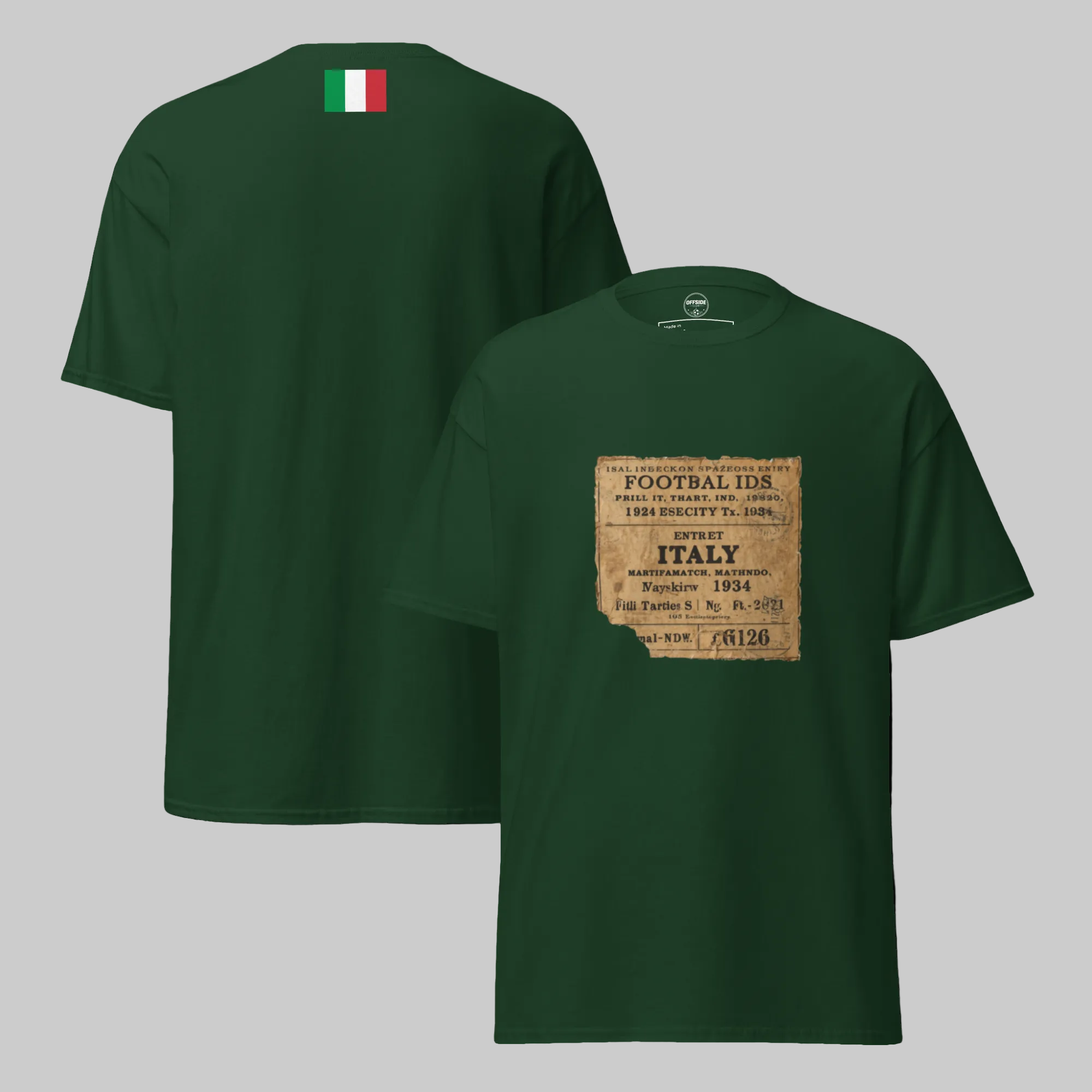 Italy 1934 Vintage Football Shirt - Classic Retro Tee - OFFSIDE CLUB