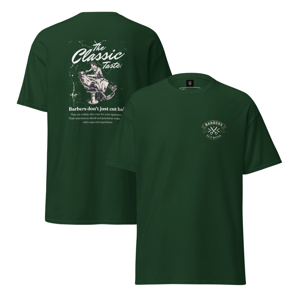 Classic Barber Graphic Tee - Timeless Style for Every Grooming Enthusiast - OFFSIDE CLUB