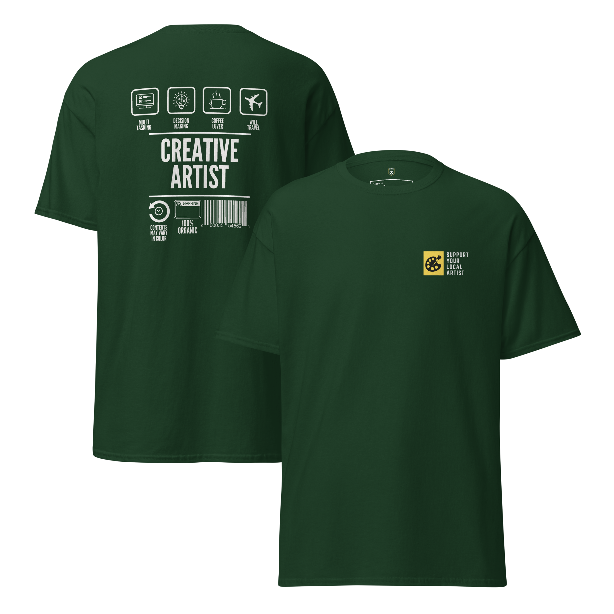 Creative Artist Graphic Tee - Support Your Local Artist Shirt | DTF Premium Print Streetwear - OFFSIDE CLUB