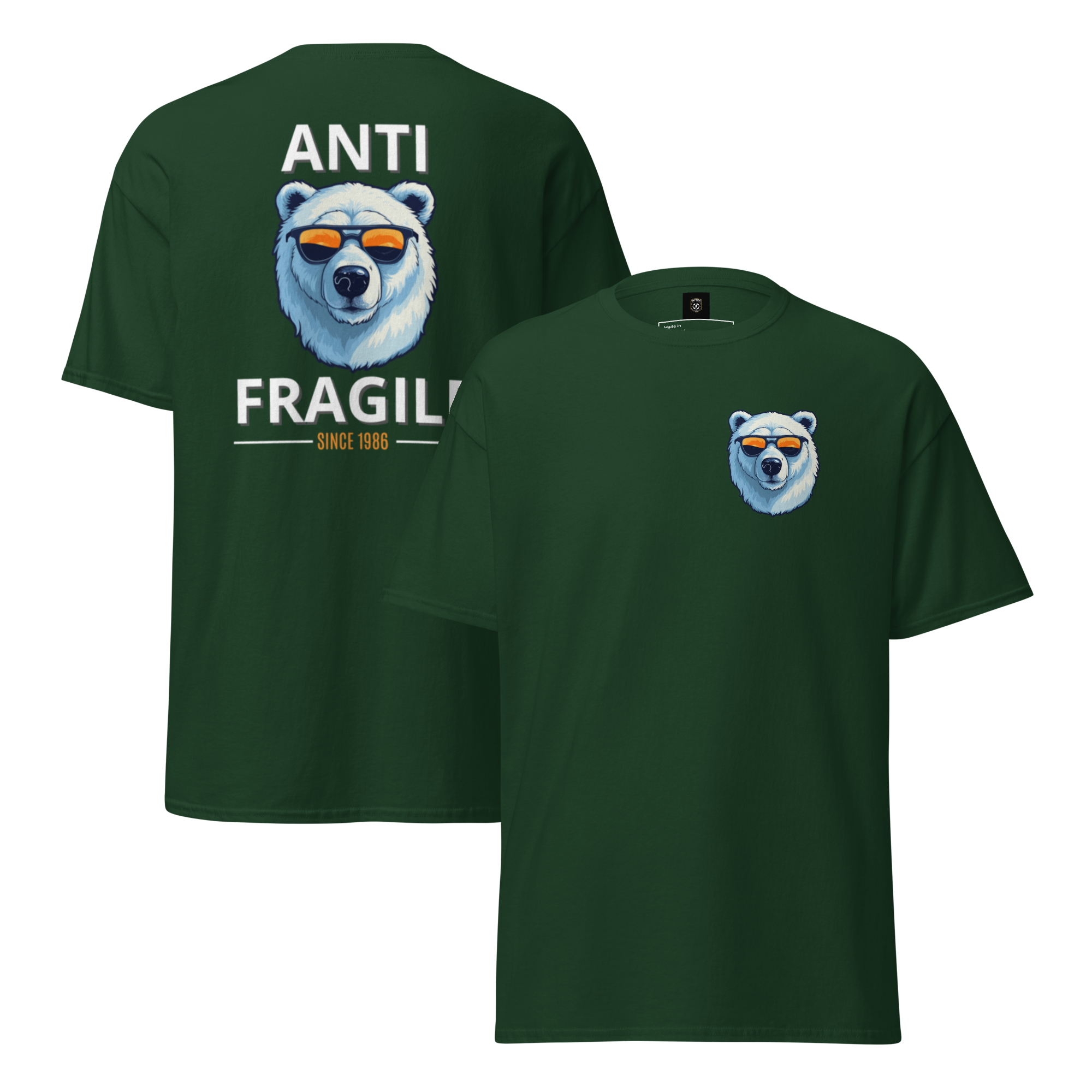 Antifragile Polar Bear Tee - Stand Out in Unique Urban Streetwear for Fearless Fashion - OFFSIDE CLUB