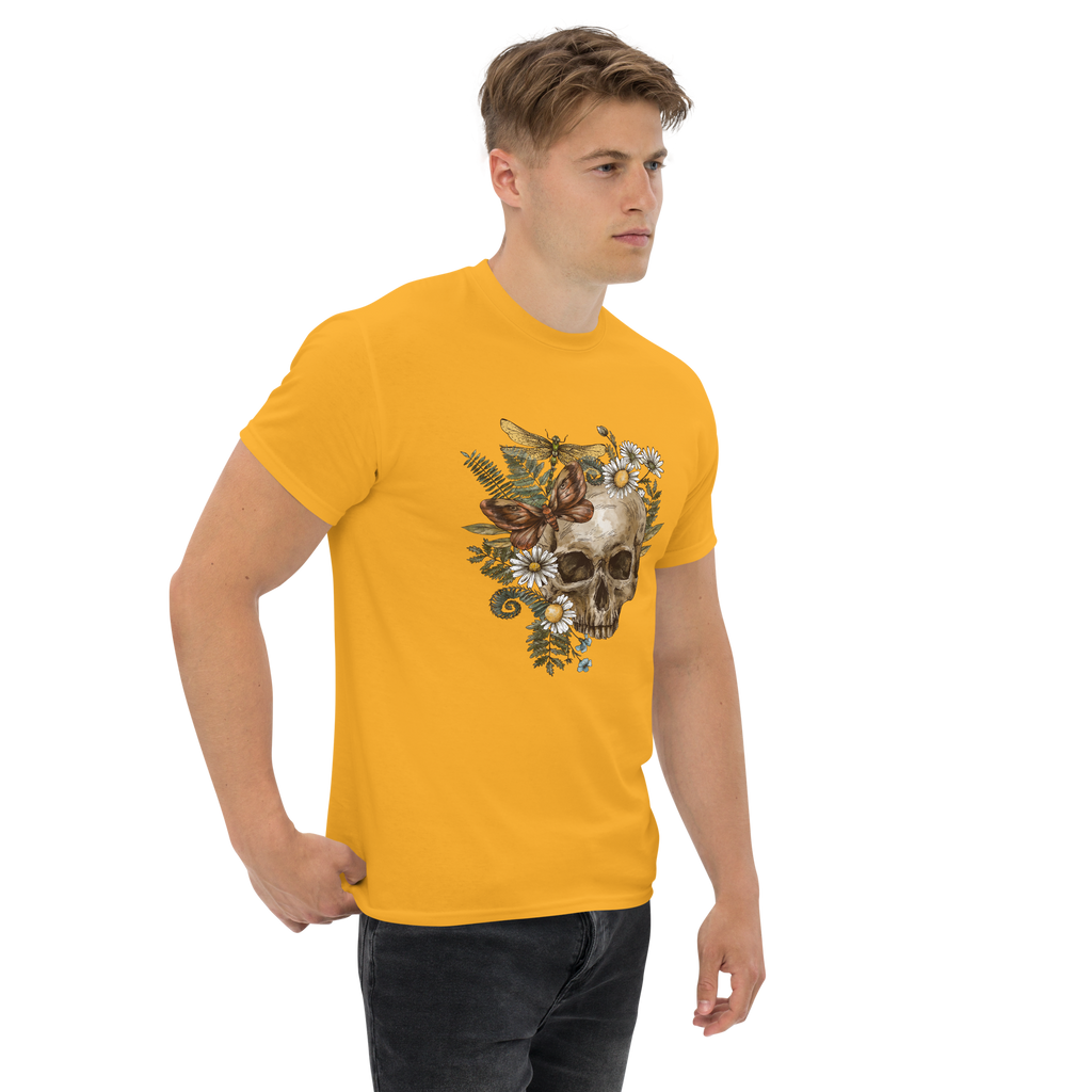 Botanical Skull T-Shirt - Heavyweight Style and Comfort for Trendsetters - OFFSIDE CLUB
