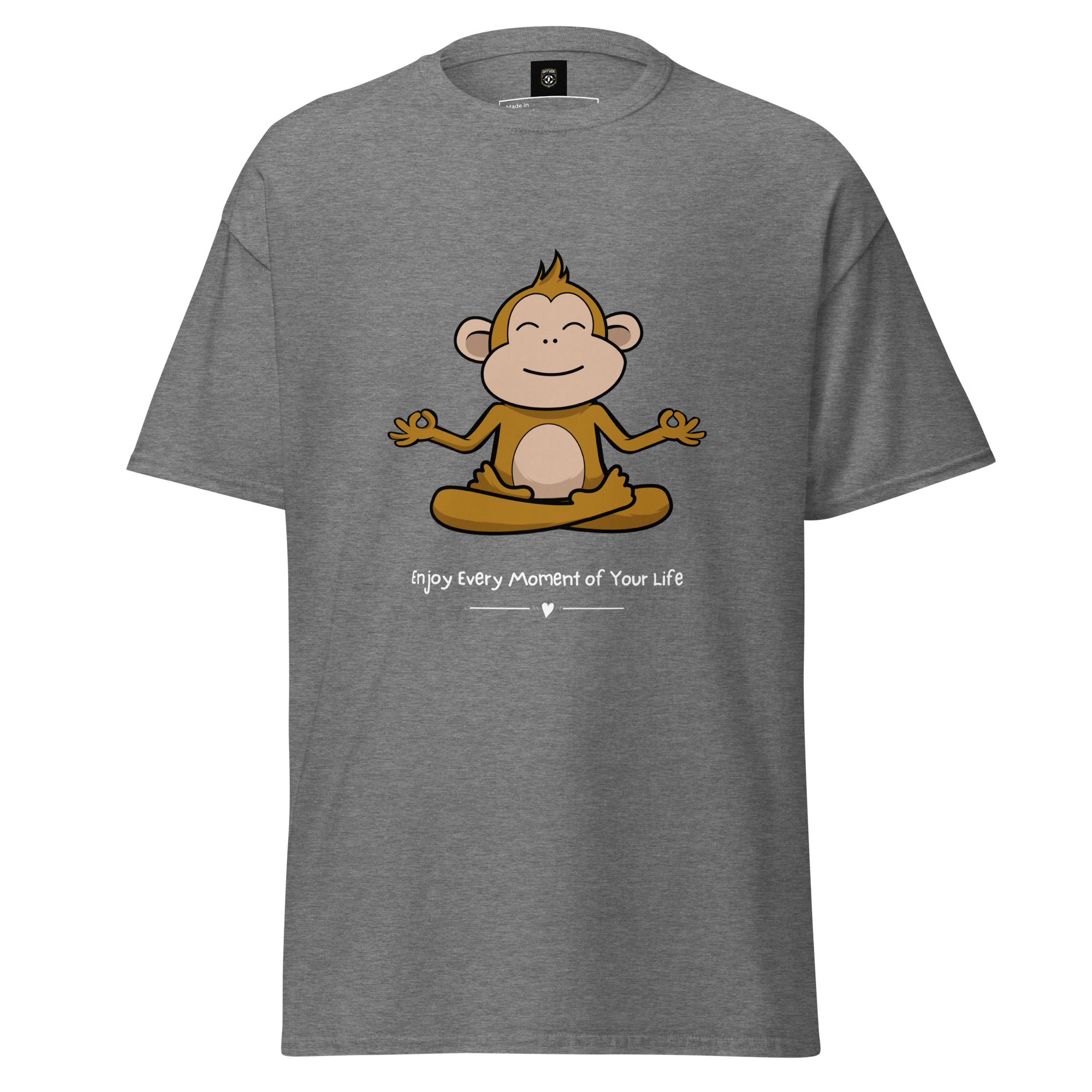 Zen Monkey Yoga T-Shirt for Meditation and Mindfulness - OFFSIDE CLUB