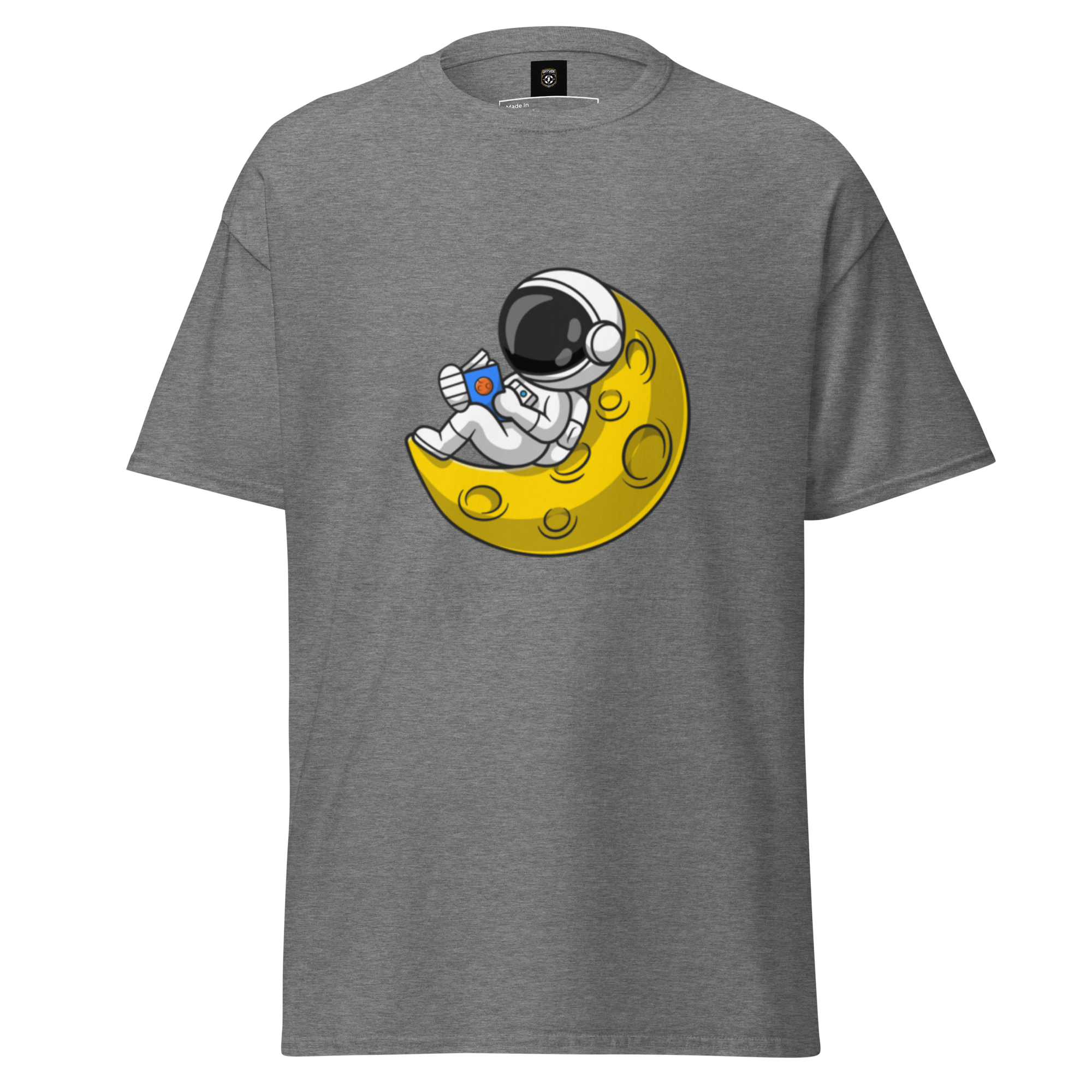 Lunar Reader Tee - Stylish Graphic Tee for Book Lovers - OFFSIDE CLUB
