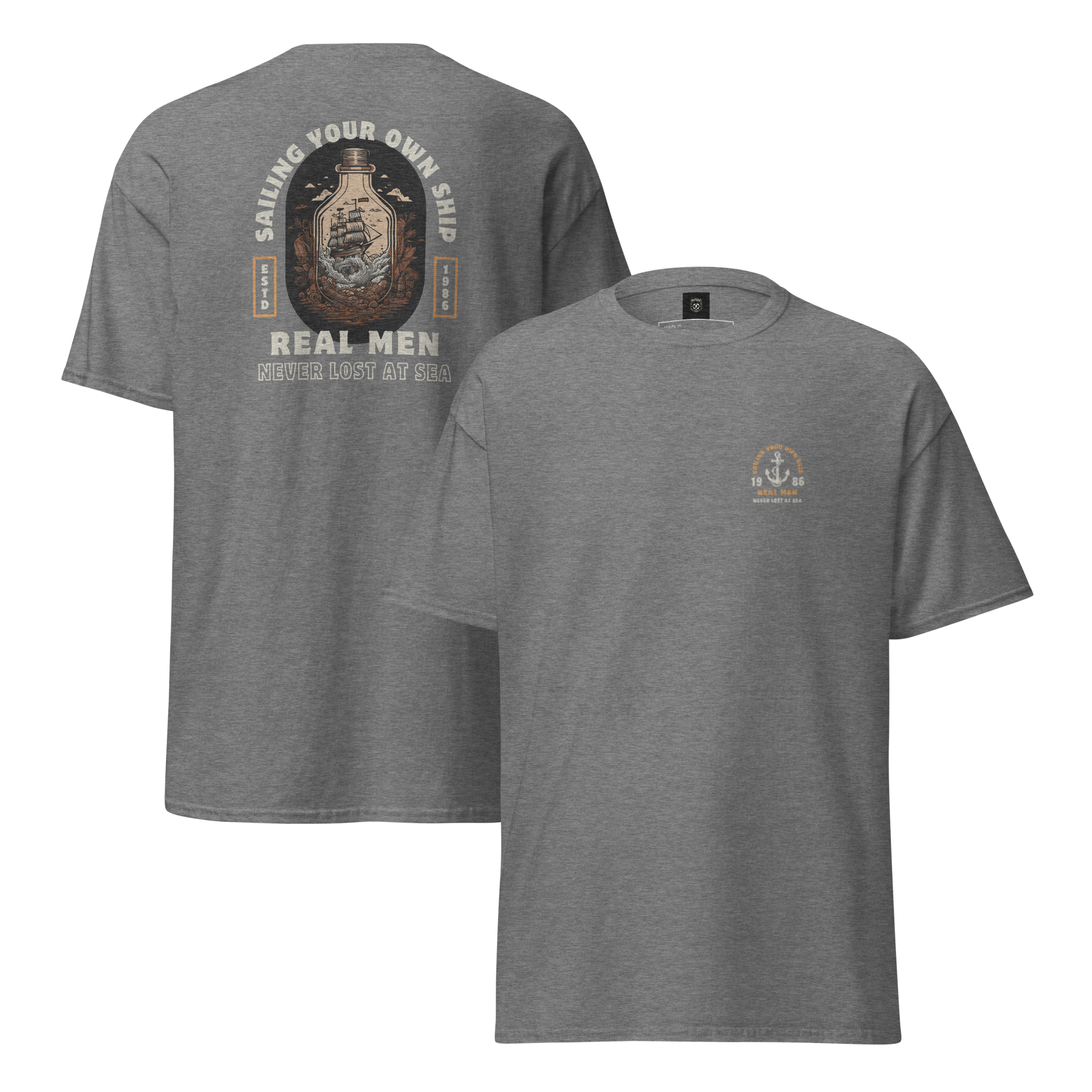Lost At Sea Graphic Tee for Adventure Lovers - OFFSIDE CLUB