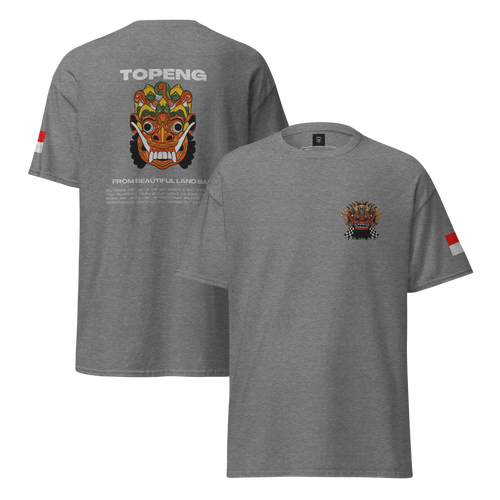Balinese Topeng Art Tee - Premium Graphic Tee for Unique Style - OFFSIDE CLUB