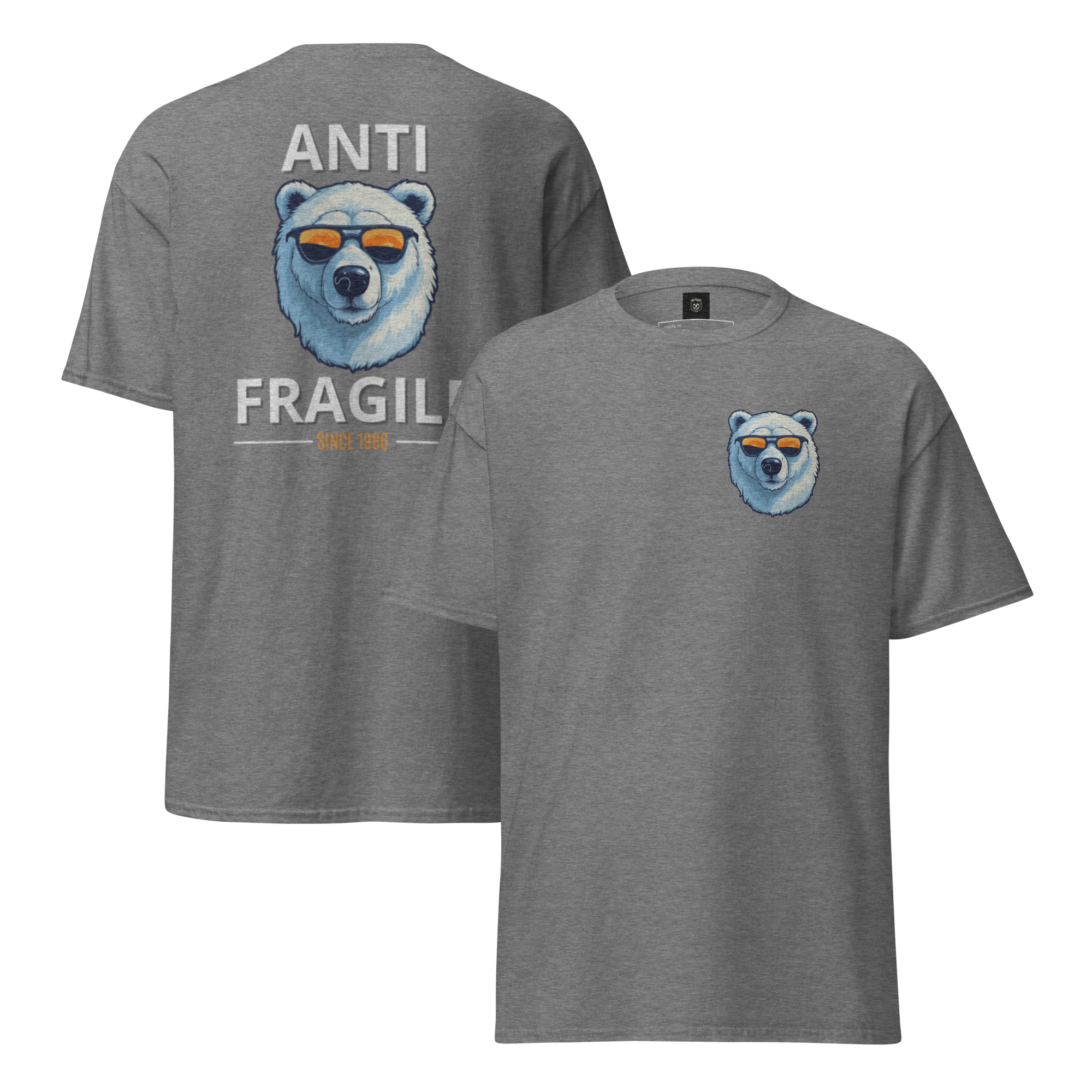 Antifragile Polar Bear Tee - Stand Out in Unique Urban Streetwear for Fearless Fashion - OFFSIDE CLUB