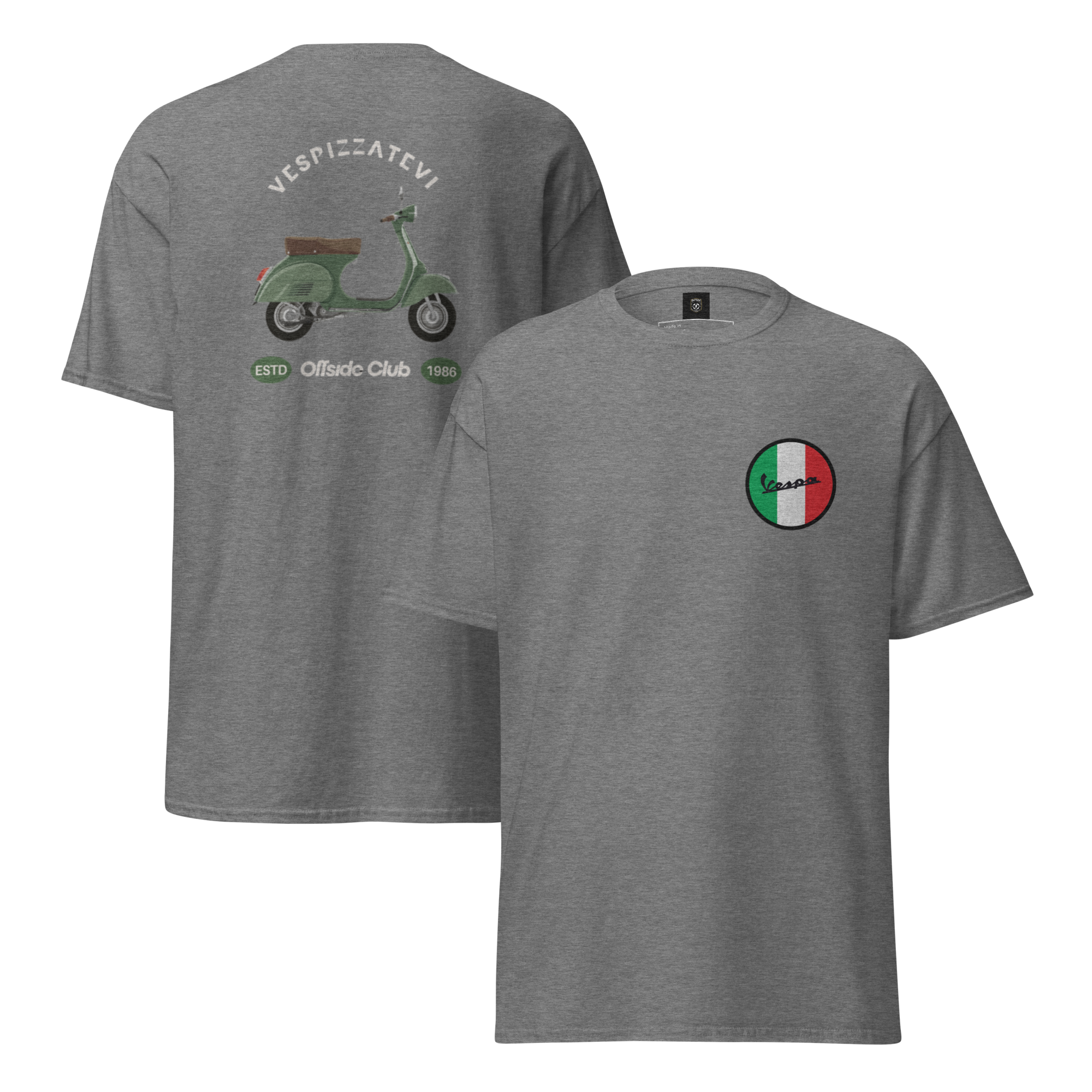 Retro Italian Vibes Offside Club Vespa Tee for Unique Style - OFFSIDE CLUB