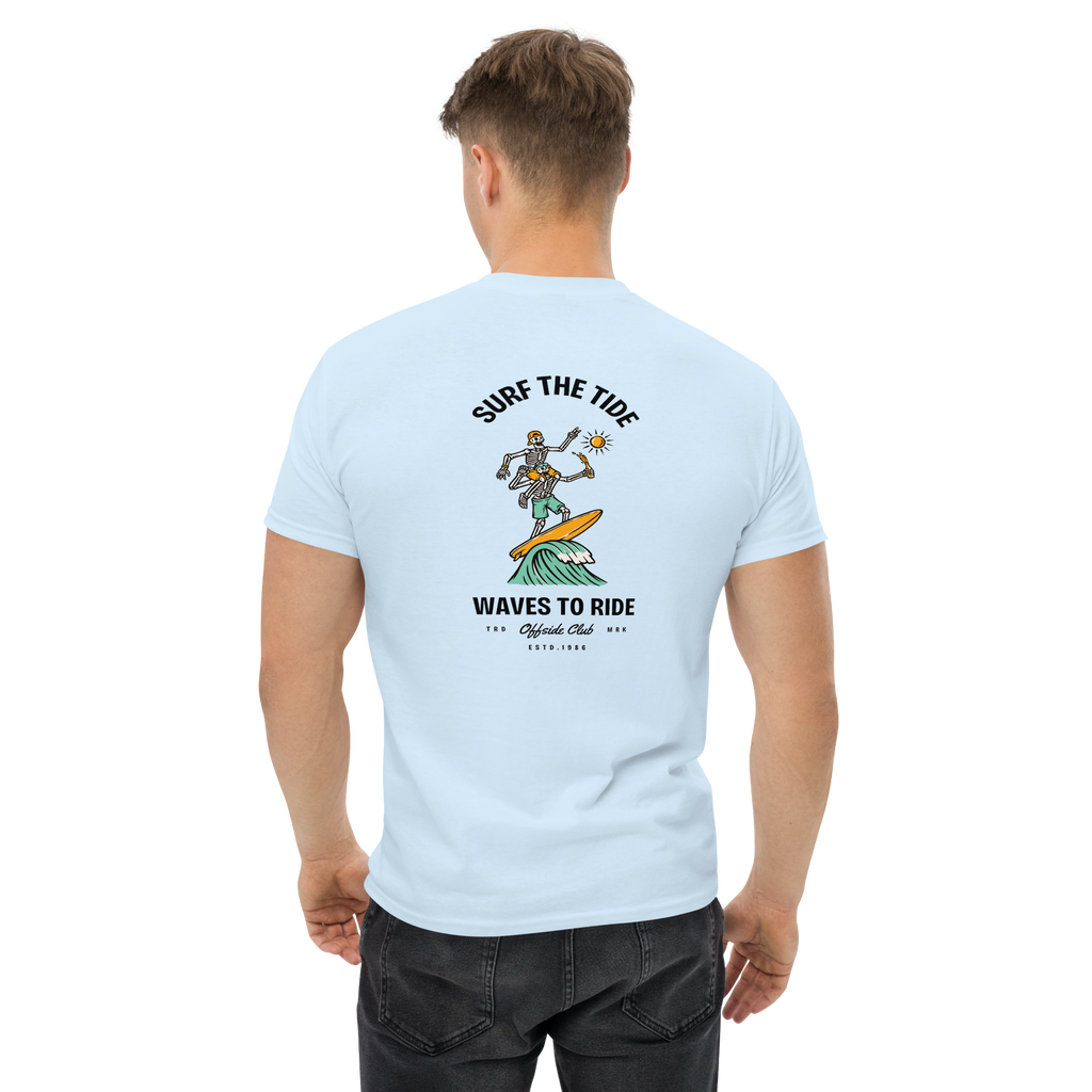 Surf The Tide Men's Surfing Graphic Tee - OFFSIDE CLUB
