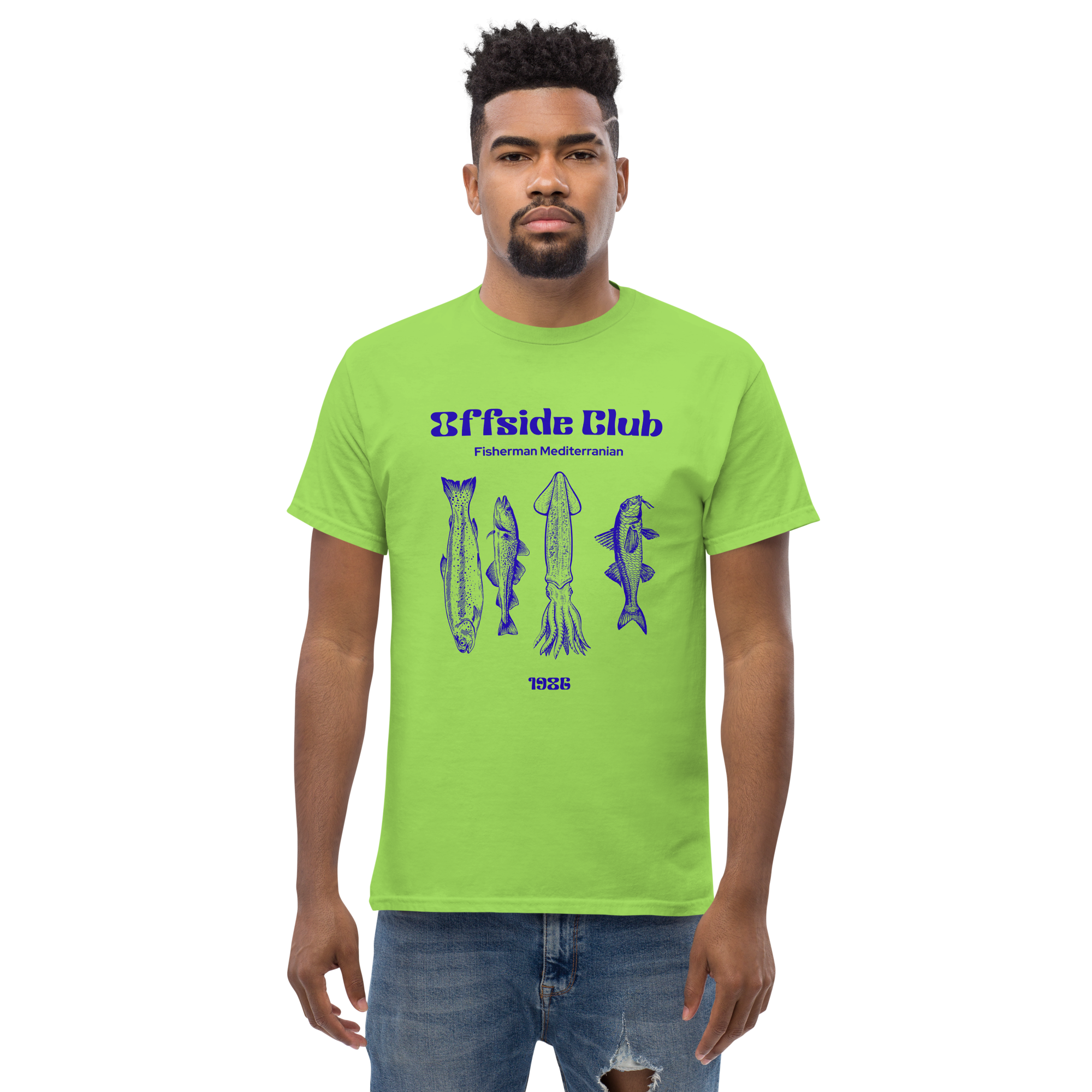 Offside Club Fisherman Mediterranean Graphic Tee - Coastal Style Essential - OFFSIDE CLUB