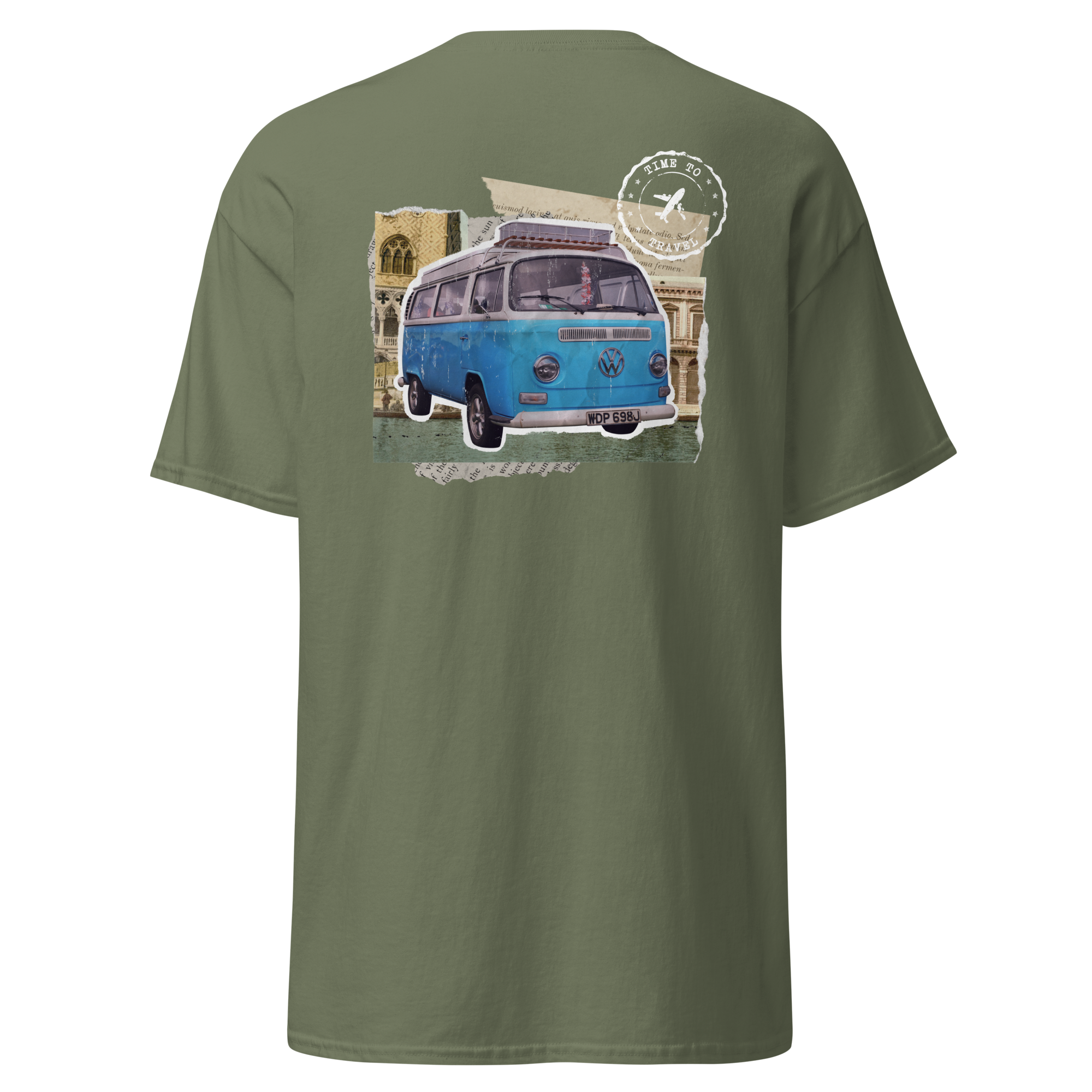 Wanderlust Graphic Tee for Adventure Seekers - Retro Van Design - OFFSIDE CLUB