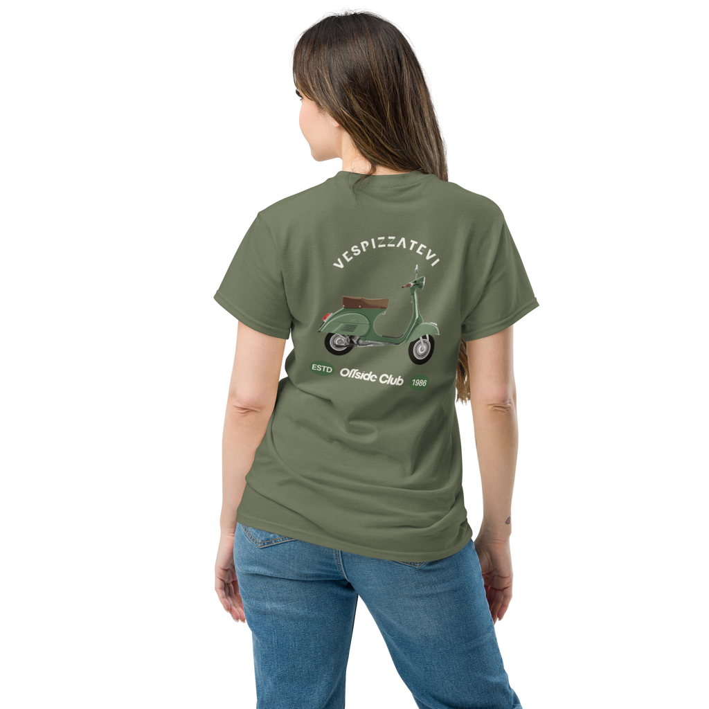 Retro Italian Vibes Offside Club Vespa Tee for Unique Style - OFFSIDE CLUB