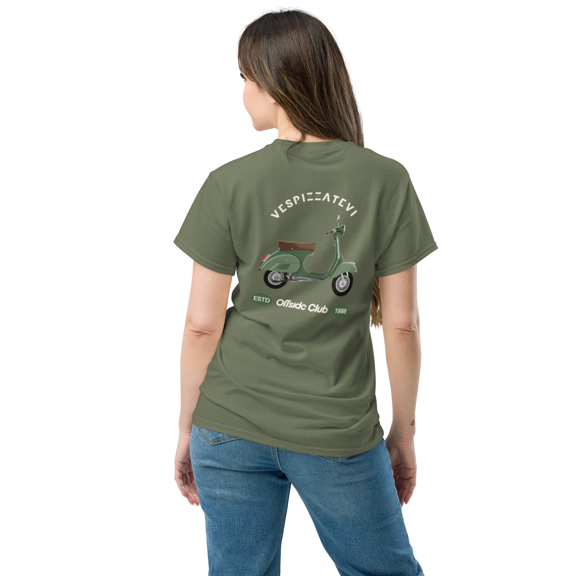 Retro Italian Vibes Offside Club Vespa Tee for Unique Style - OFFSIDE CLUB