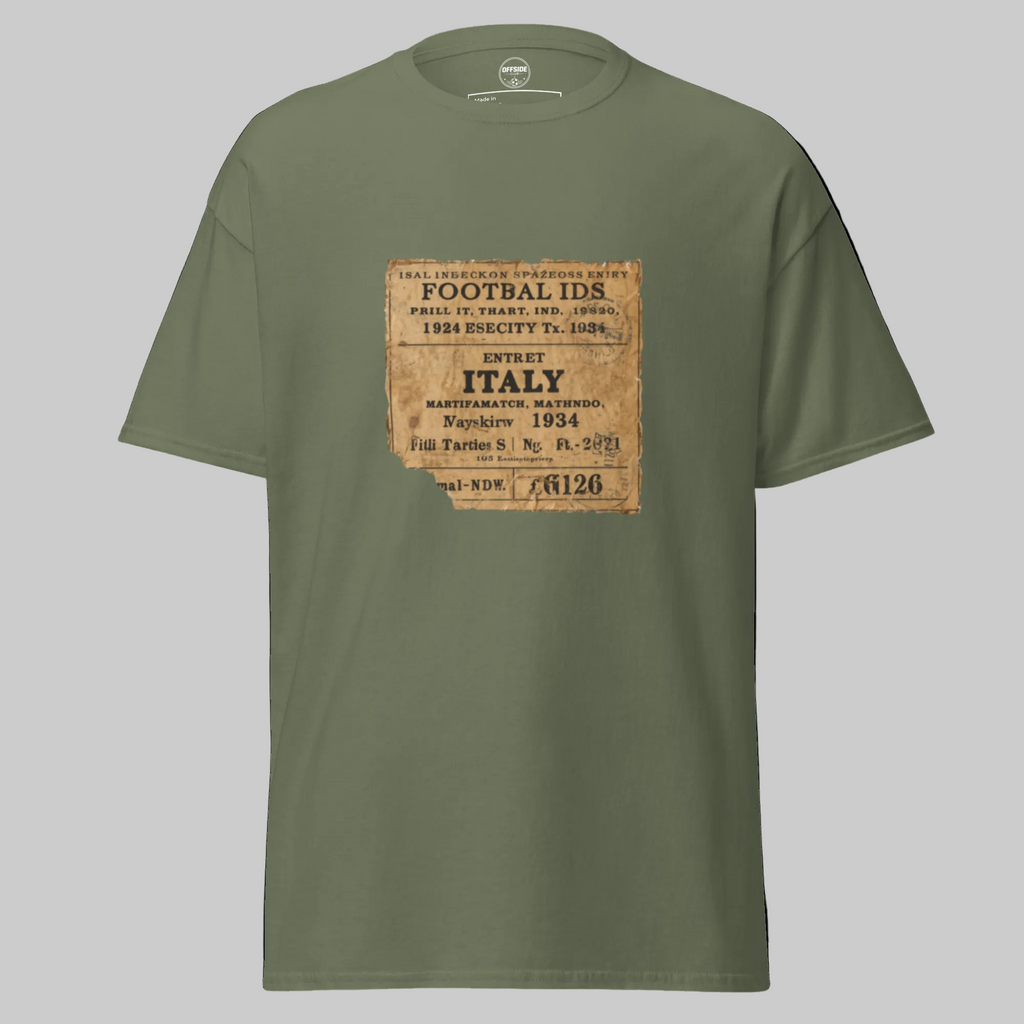 Italy 1934 Vintage Football Shirt - Classic Retro Tee - OFFSIDE CLUB