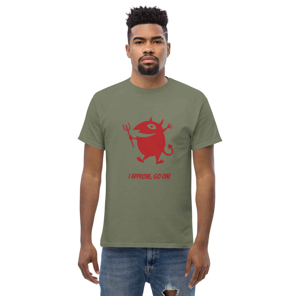 Devil Graphic Tee - I Approve, Go On! - OFFSIDE CLUB