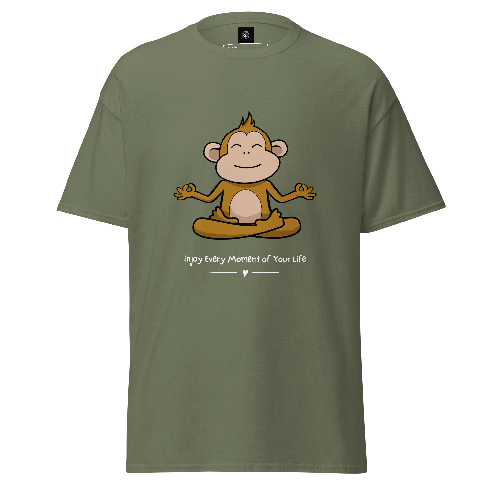 Zen Monkey Yoga T-Shirt for Meditation and Mindfulness - OFFSIDE CLUB