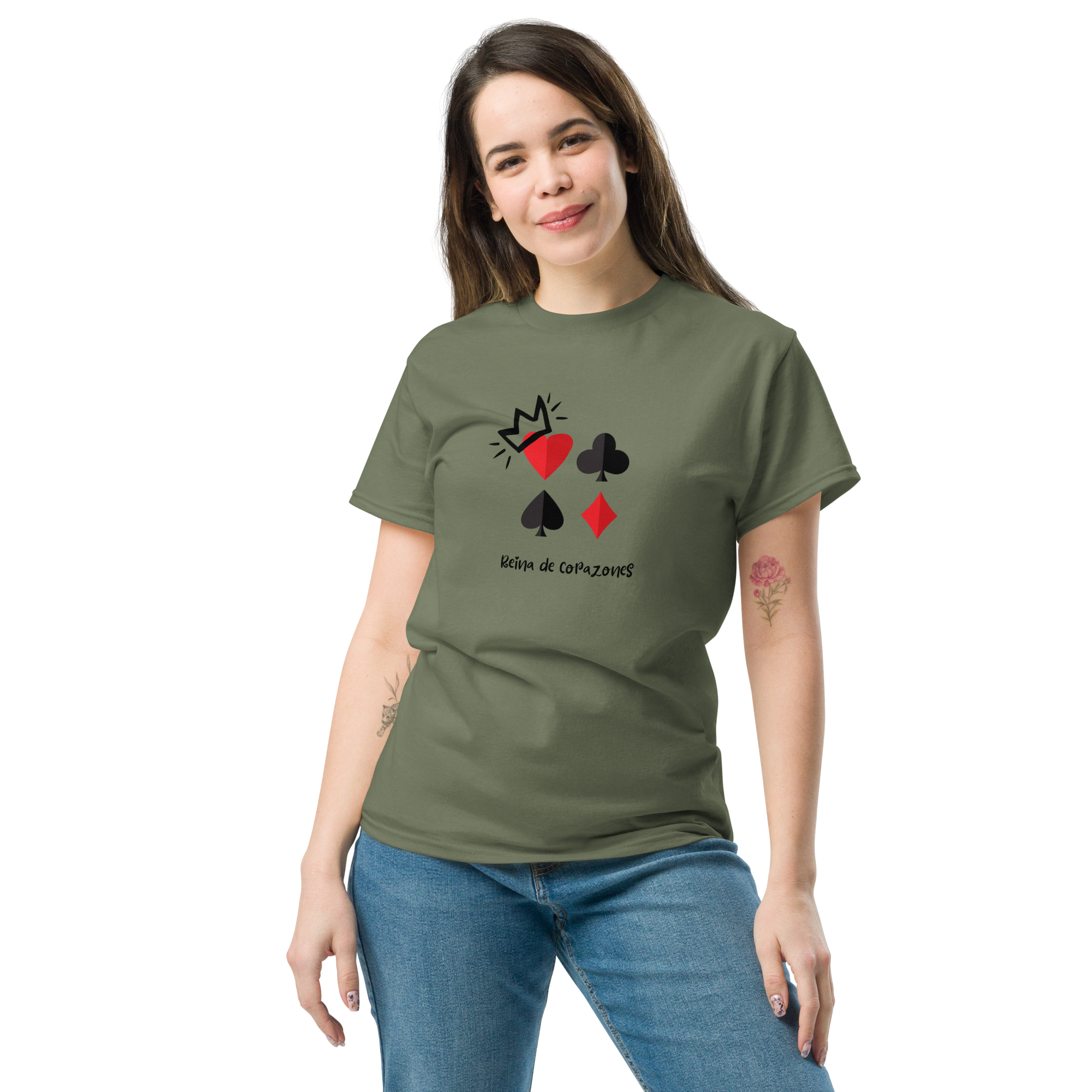 Reina de Corazones Tee - Stylish Statement Shirt for Every Occasion - OFFSIDE CLUB