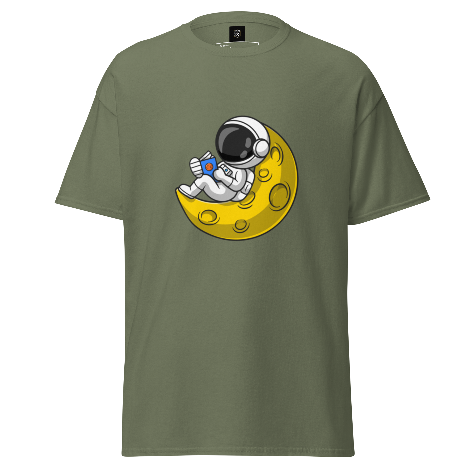 Lunar Reader Tee - Stylish Graphic Tee for Book Lovers - OFFSIDE CLUB