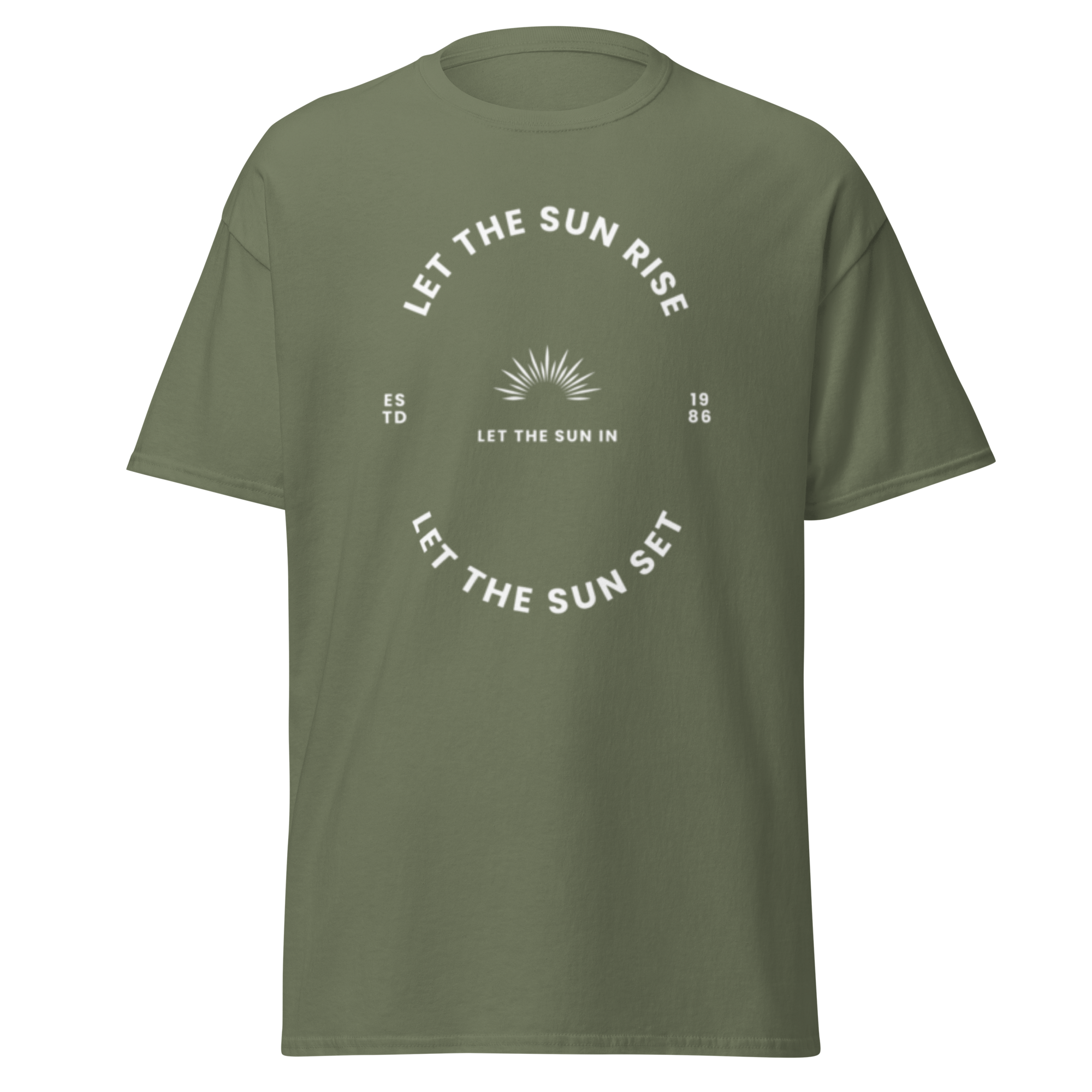 Let the Sun Rise Minimalist Graphic Tee for Effortless Style - OFFSIDE CLUB