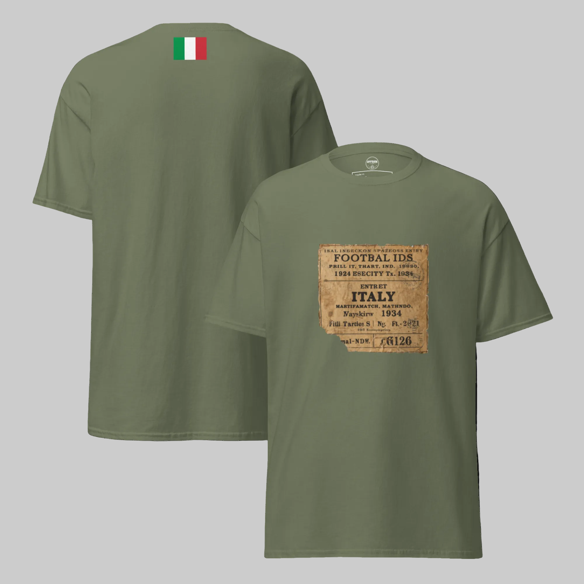 Italy 1934 Vintage Football Shirt - Classic Retro Tee - OFFSIDE CLUB