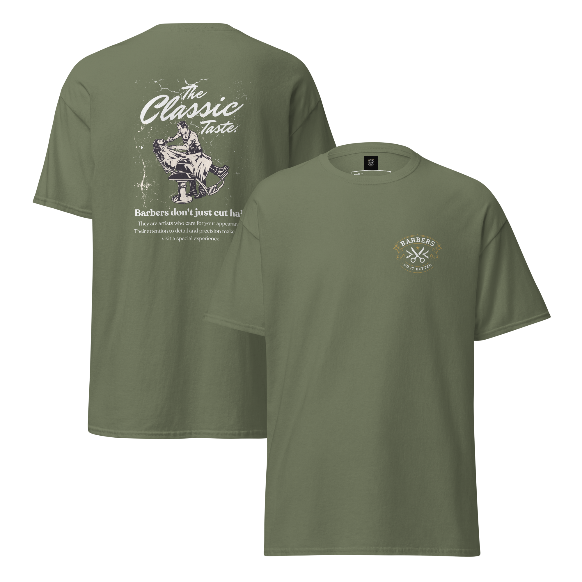 Classic Barber Graphic Tee - Timeless Style for Every Grooming Enthusiast - OFFSIDE CLUB