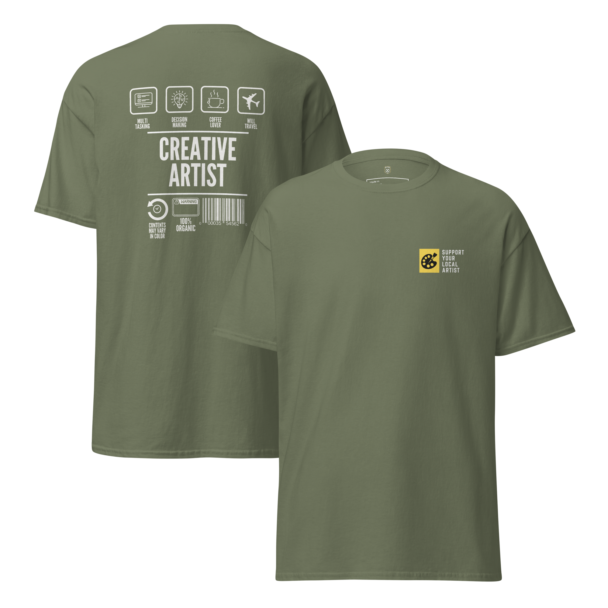 Creative Artist Graphic Tee - Support Your Local Artist Shirt | DTF Premium Print Streetwear - OFFSIDE CLUB