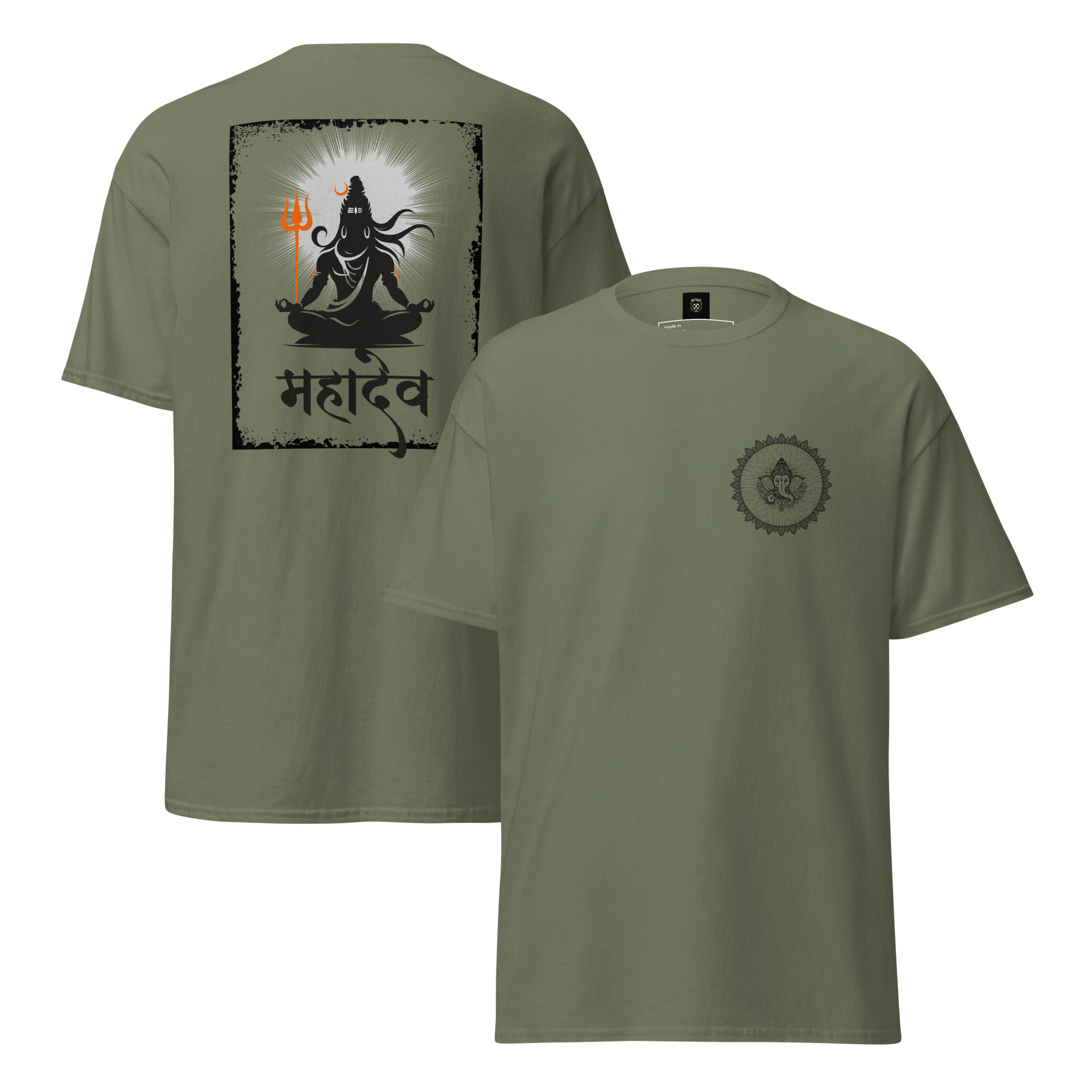 Mahadev Lord Shiva Graphic Tee - Premium Meditating Design - OFFSIDE CLUB