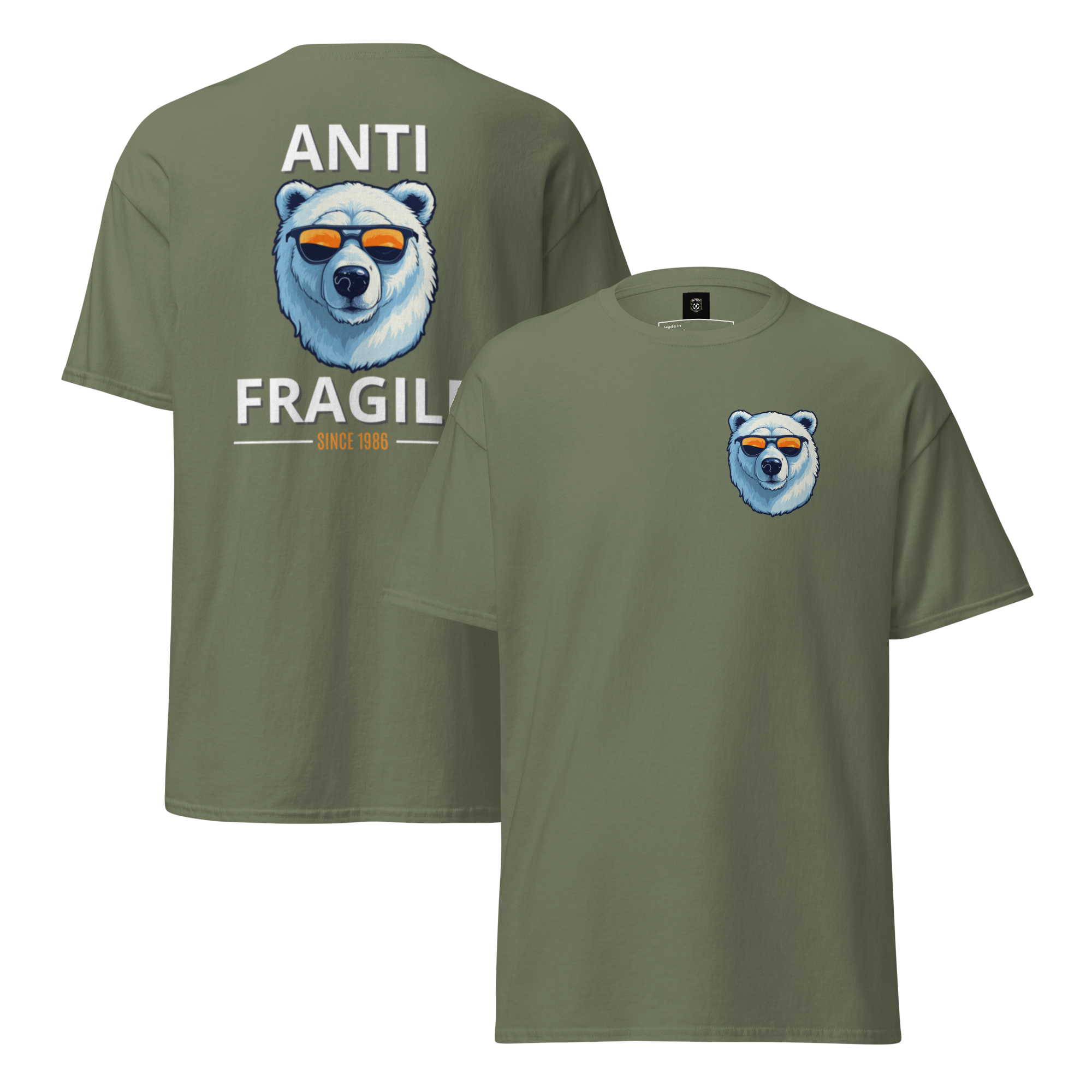 Antifragile Polar Bear Tee - Stand Out in Unique Urban Streetwear for Fearless Fashion - OFFSIDE CLUB