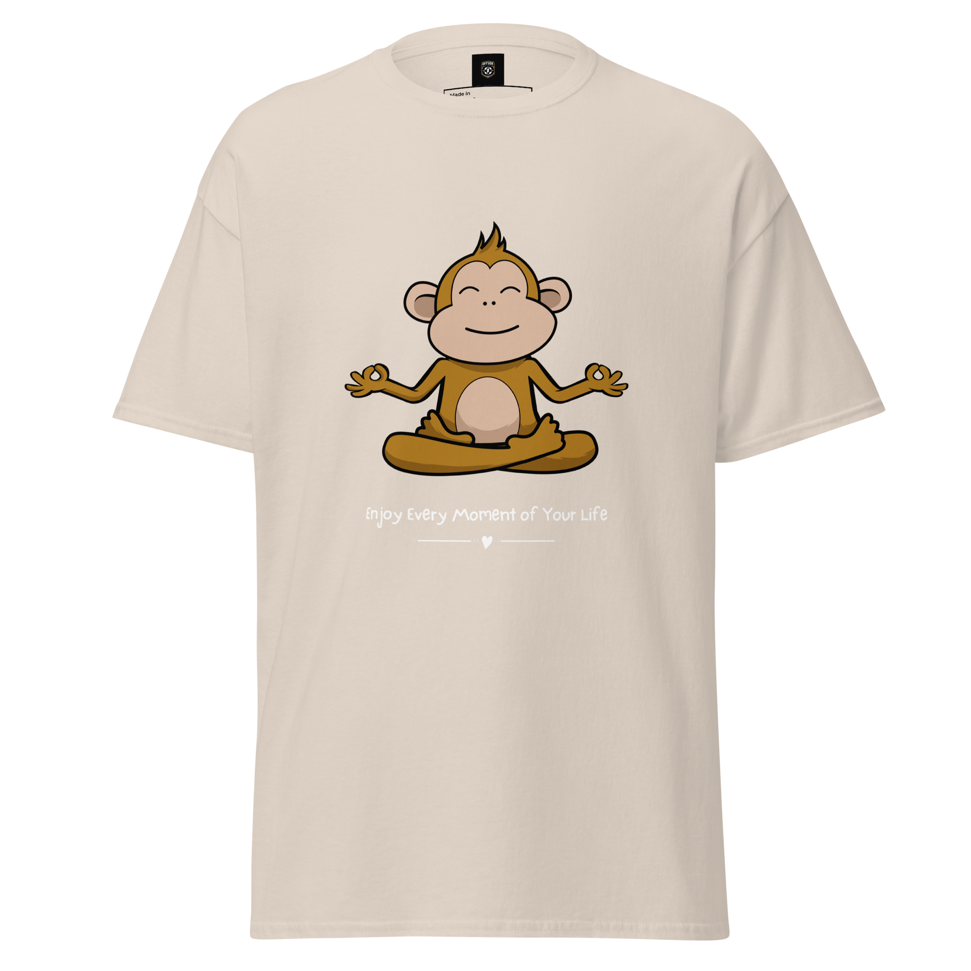 Zen Monkey Yoga T-Shirt for Meditation and Mindfulness - OFFSIDE CLUB