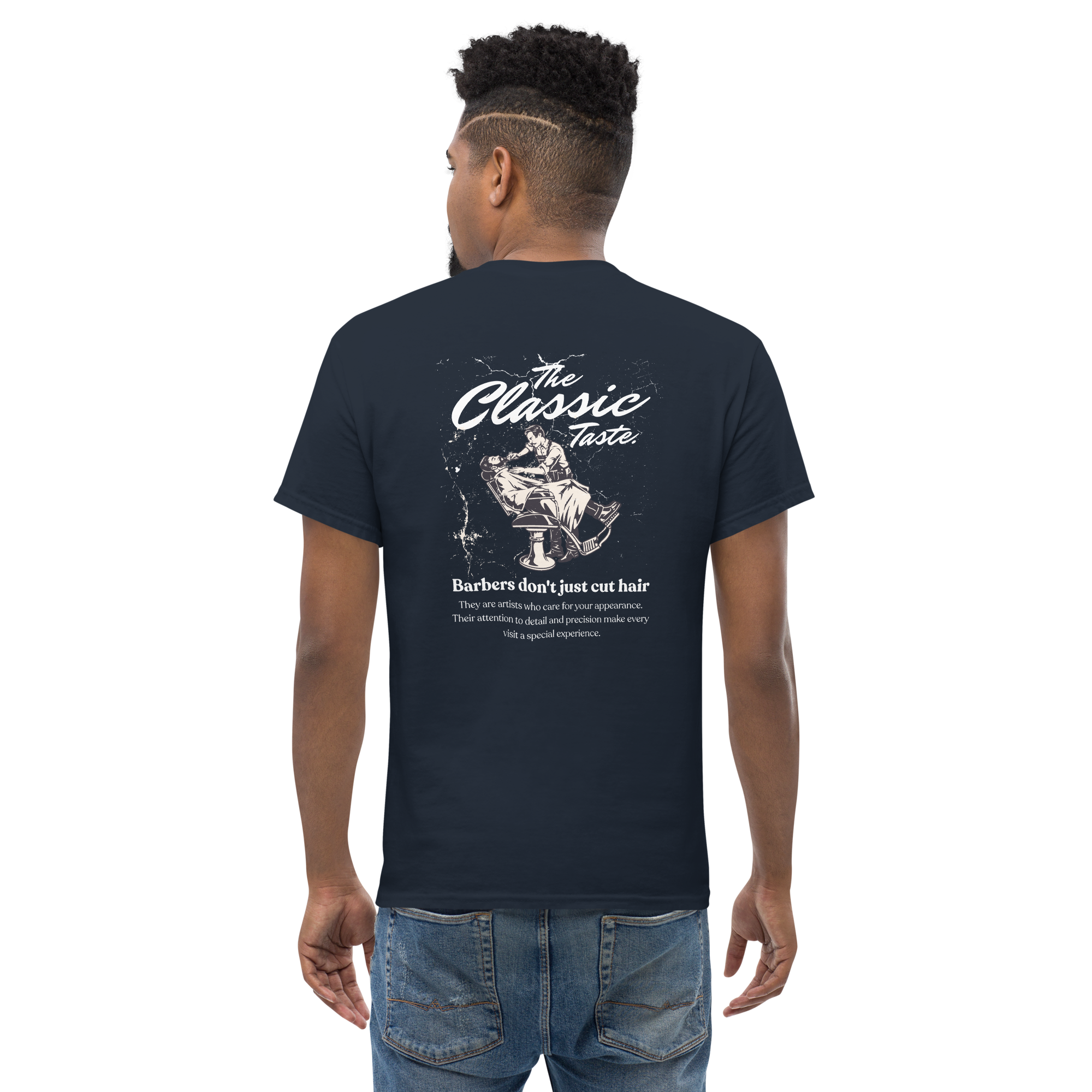 Classic Barber Graphic Tee - Timeless Style for Every Grooming Enthusiast - OFFSIDE CLUB