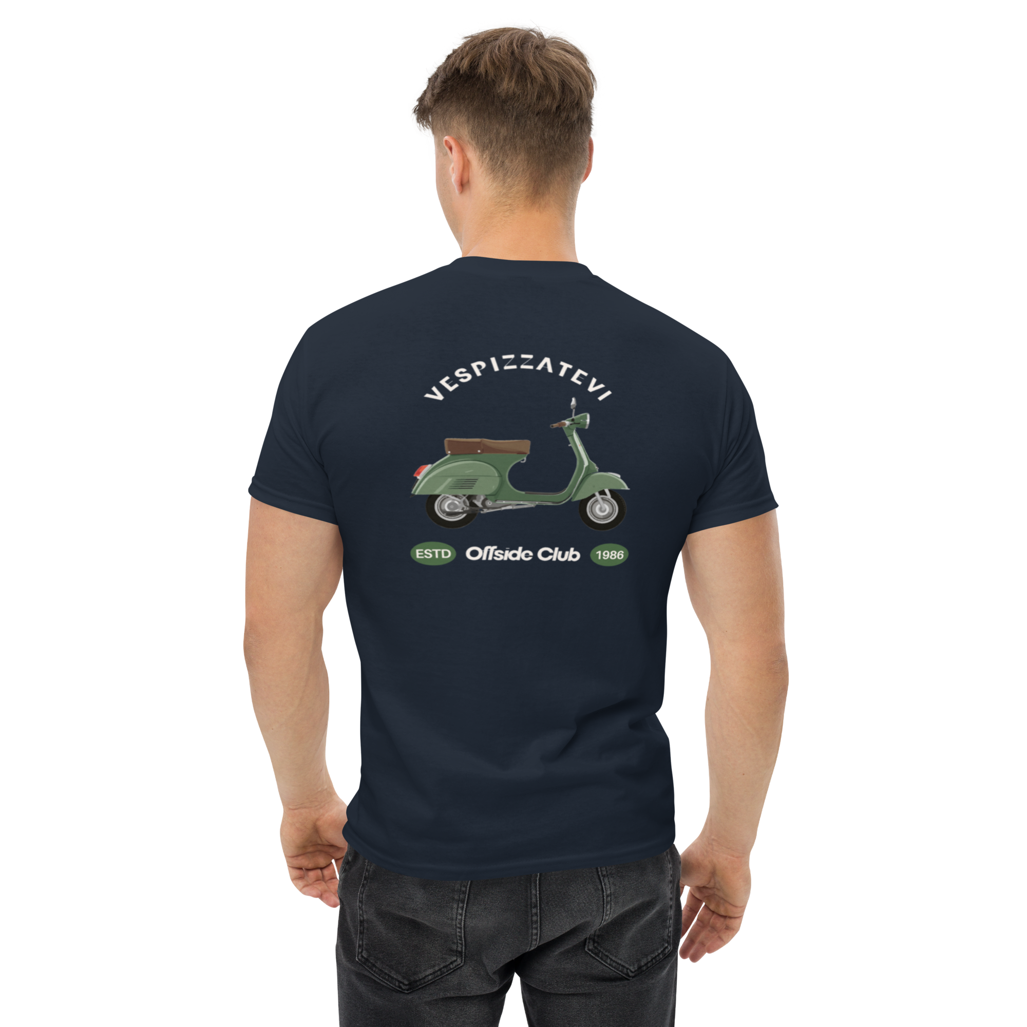 Retro Italian Vibes Offside Club Vespa Tee for Unique Style - OFFSIDE CLUB