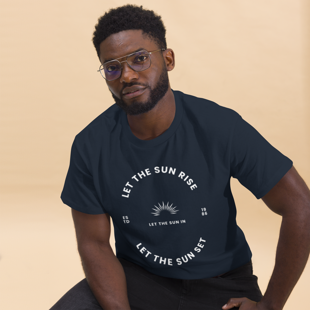 Let the Sun Rise Minimalist Graphic Tee for Effortless Style - OFFSIDE CLUB