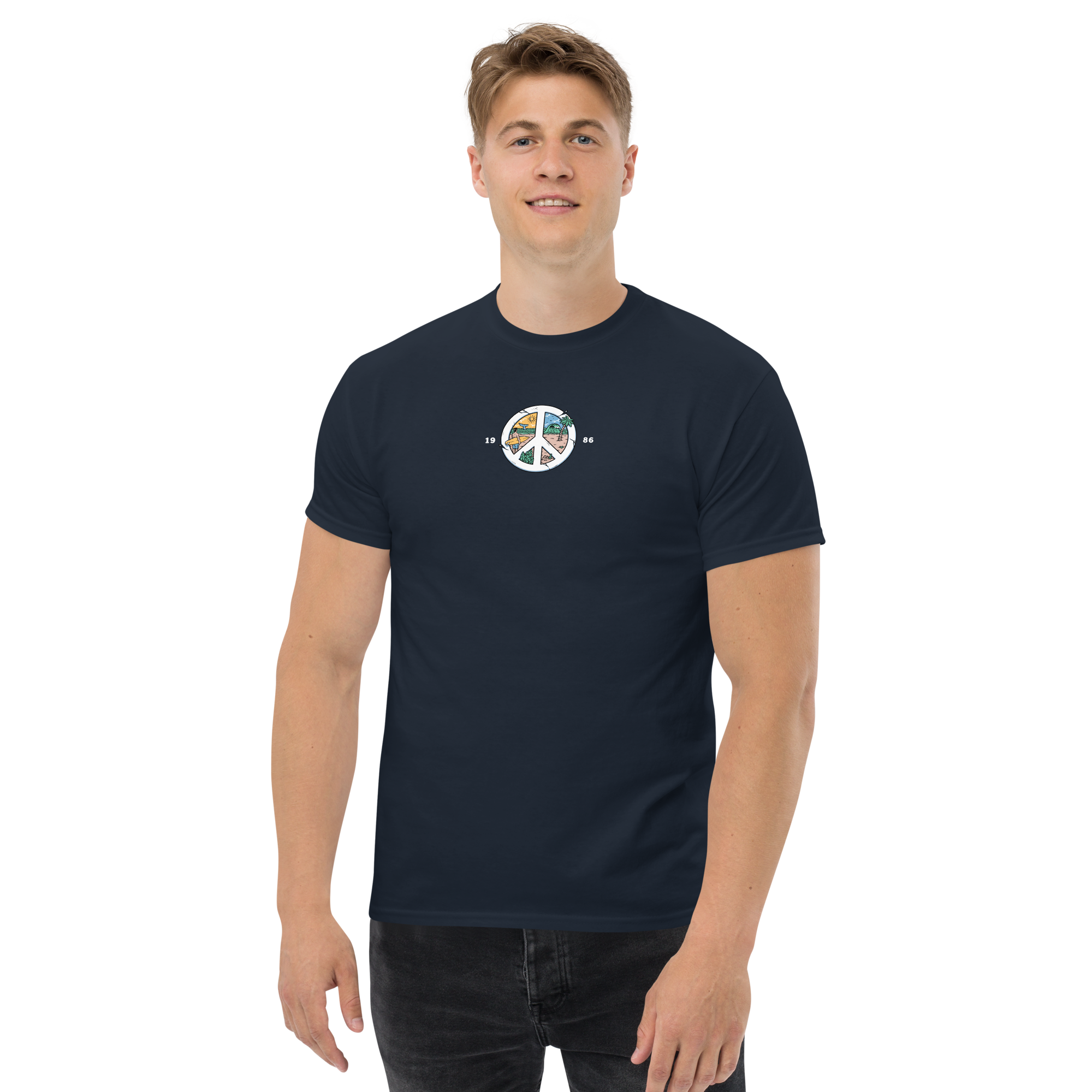 "Beach in Peace" Retro Graphic Tee