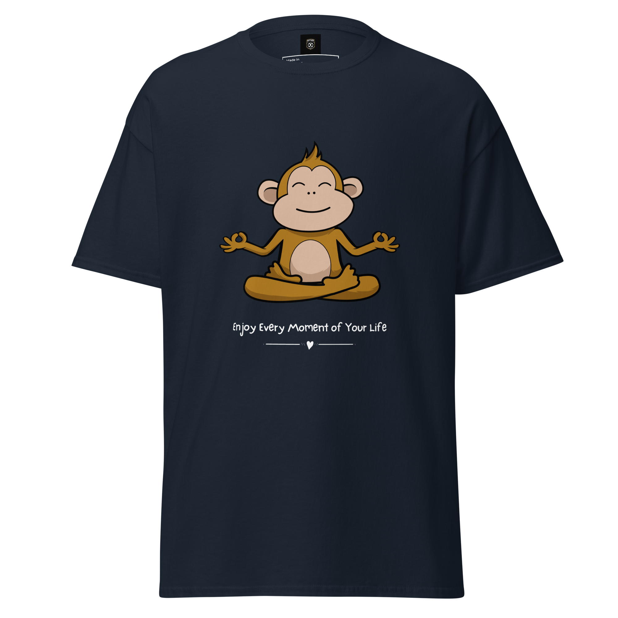 Zen Monkey Yoga T-Shirt for Meditation and Mindfulness - OFFSIDE CLUB